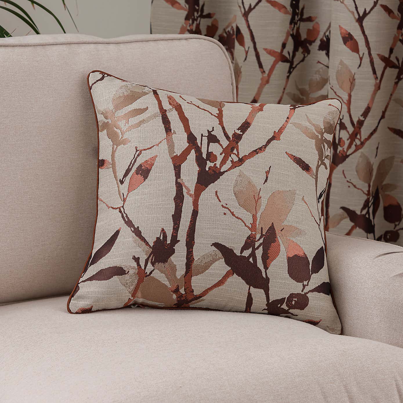 Zen Jacquard Eyelet Curtains