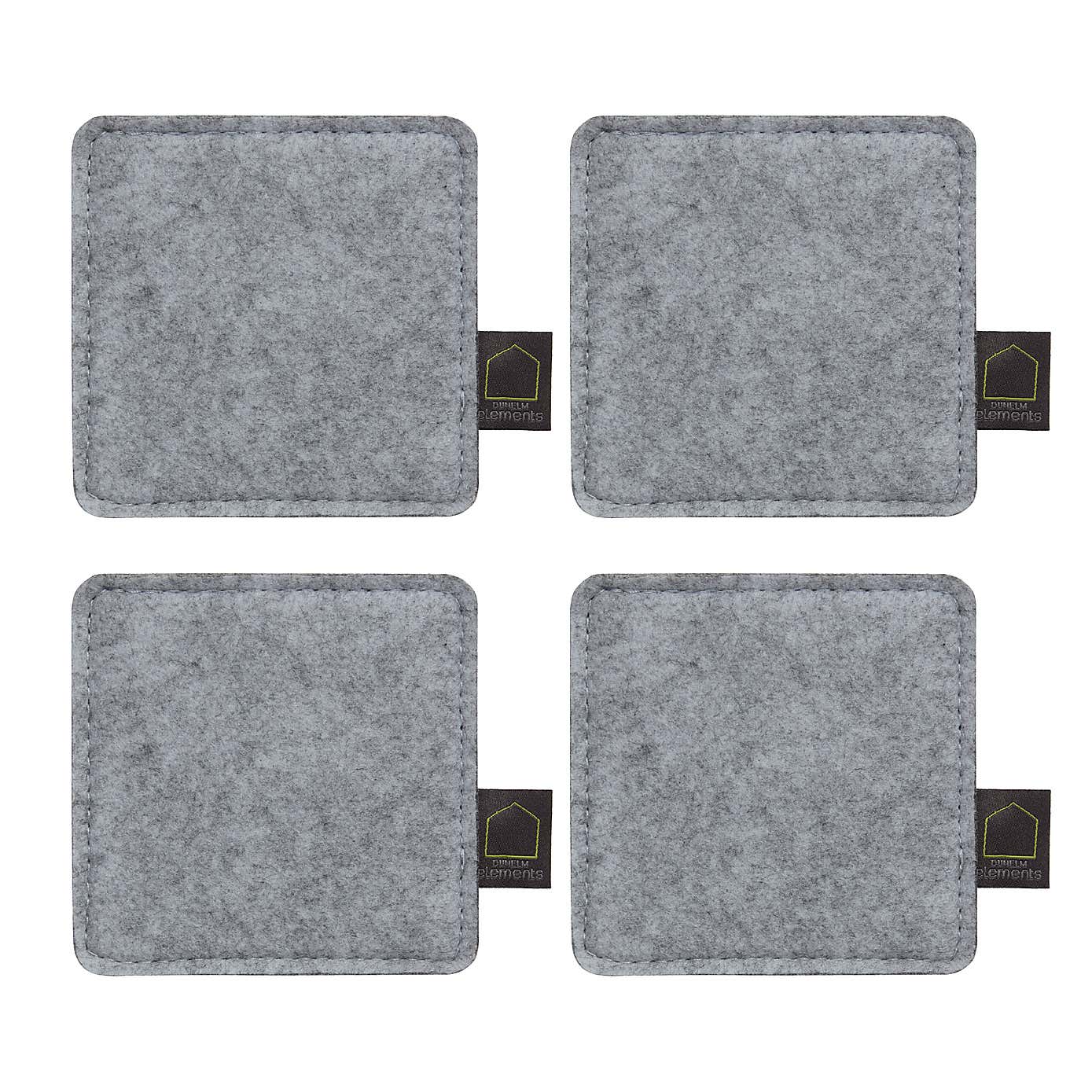 Elements Set of 4 Grey Coasters
