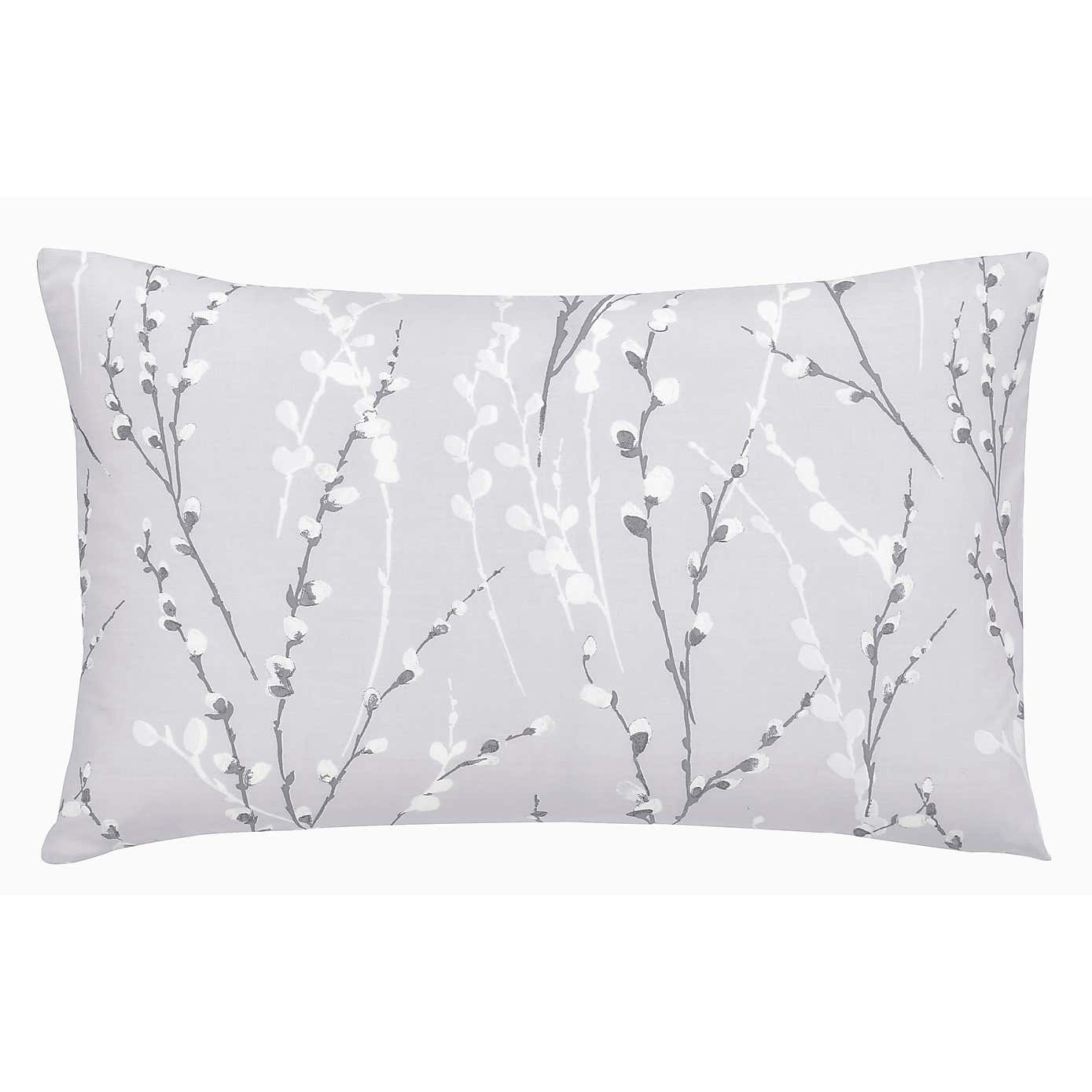 Belle Grey Standard Pillowcase Pair