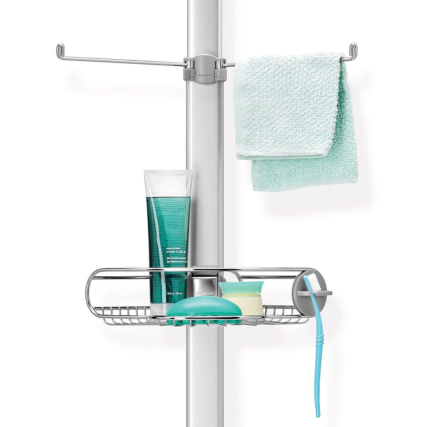 simplehuman Tension Pole Shower Caddy
