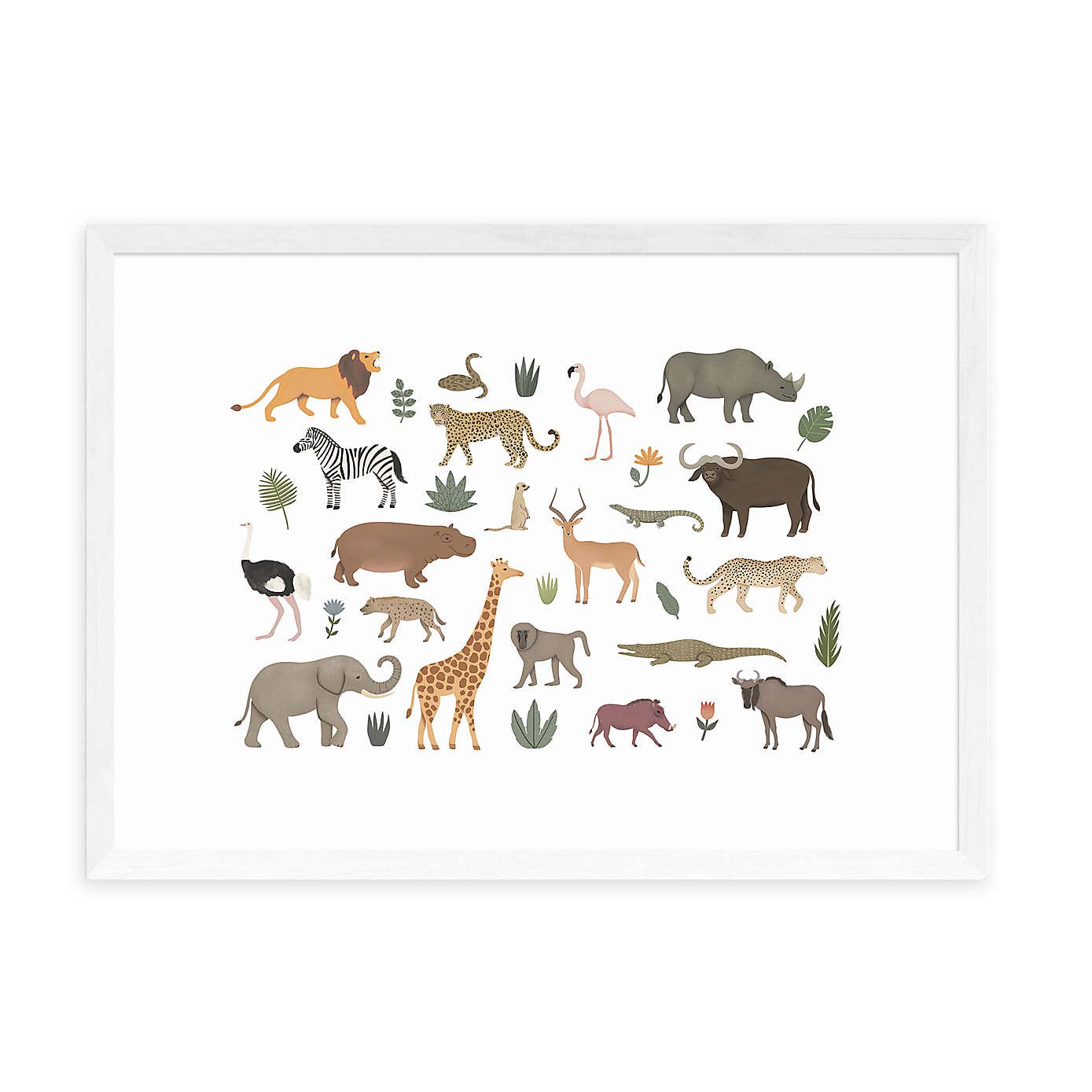 East End Prints New Safari Animals Print