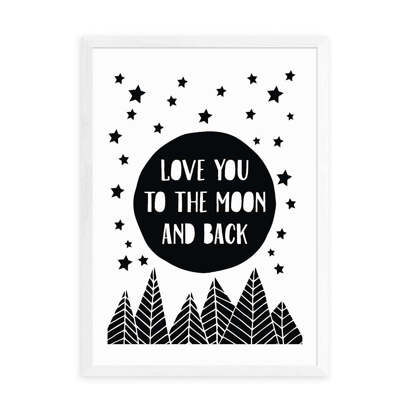 East End Prints To The Moon Print