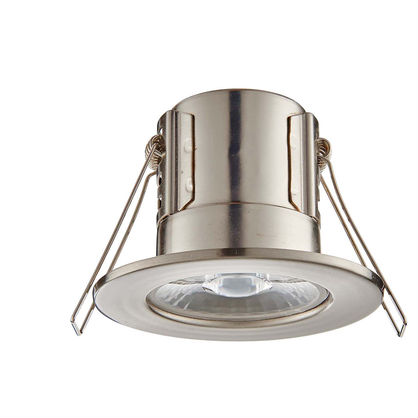 Basics 1 Light Integrated LED Satin Nickel Recess Light