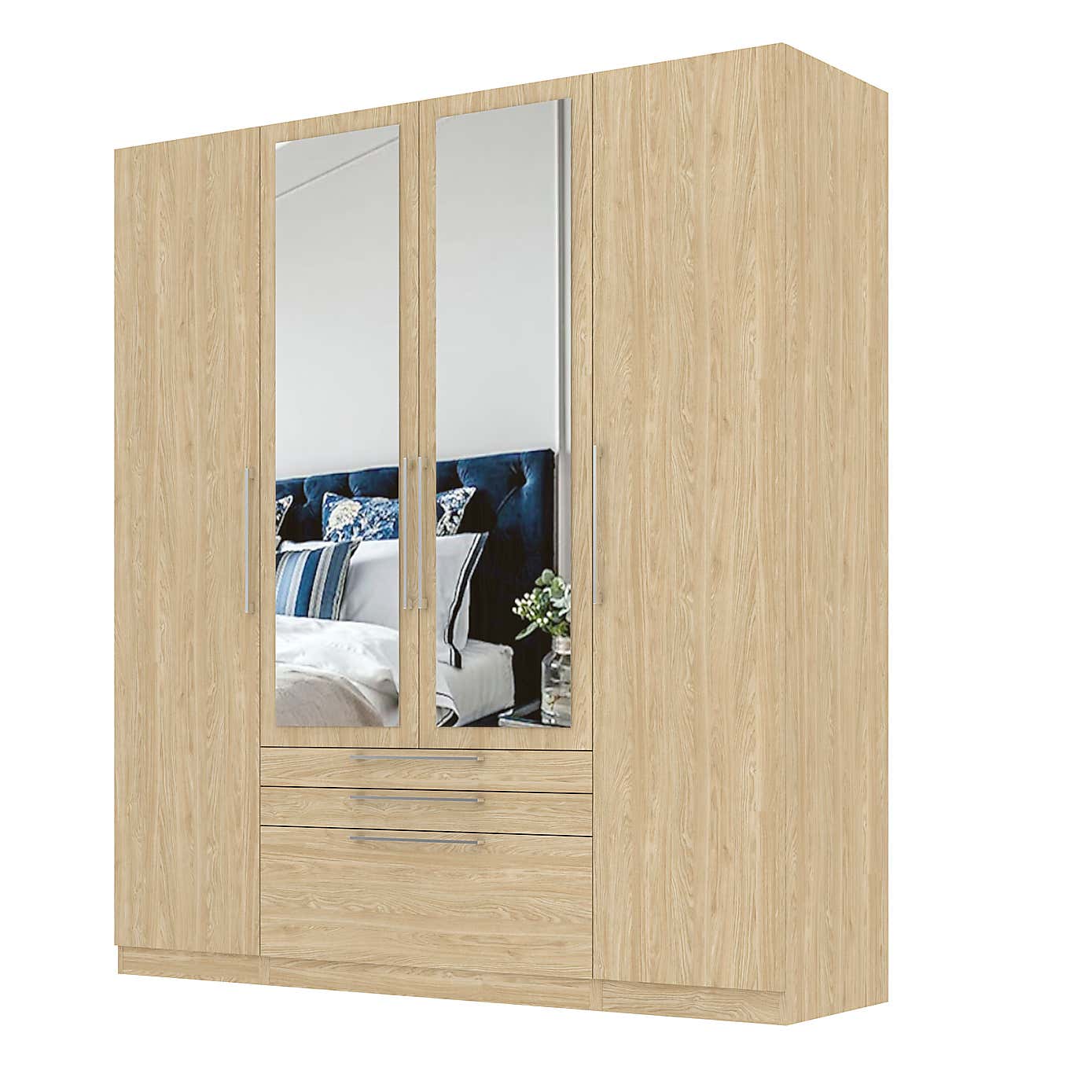 Foster 4 Door 3 Drawer Wardrobe