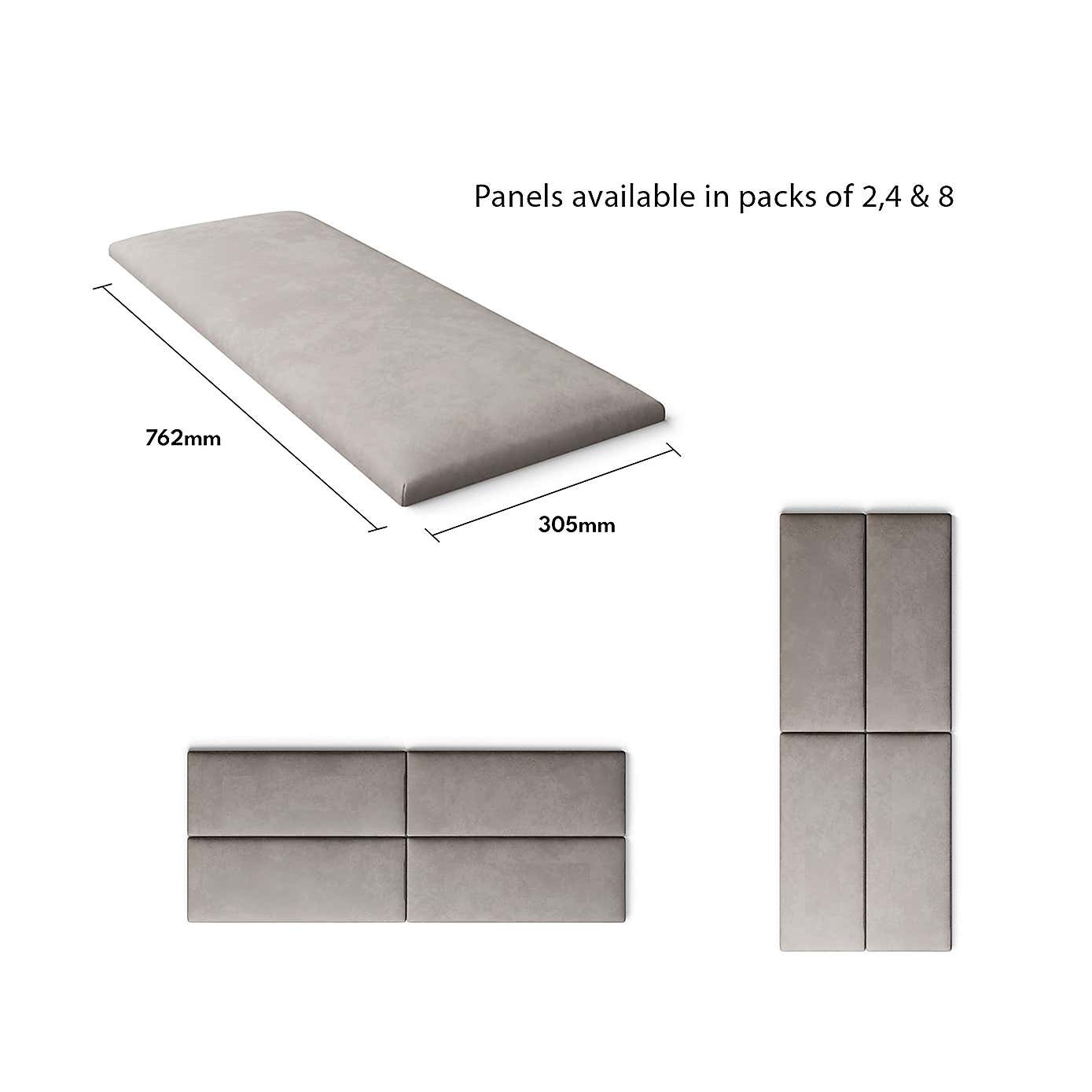 Aspire EasyMount Plush Velvet Upholstered Wall Panels