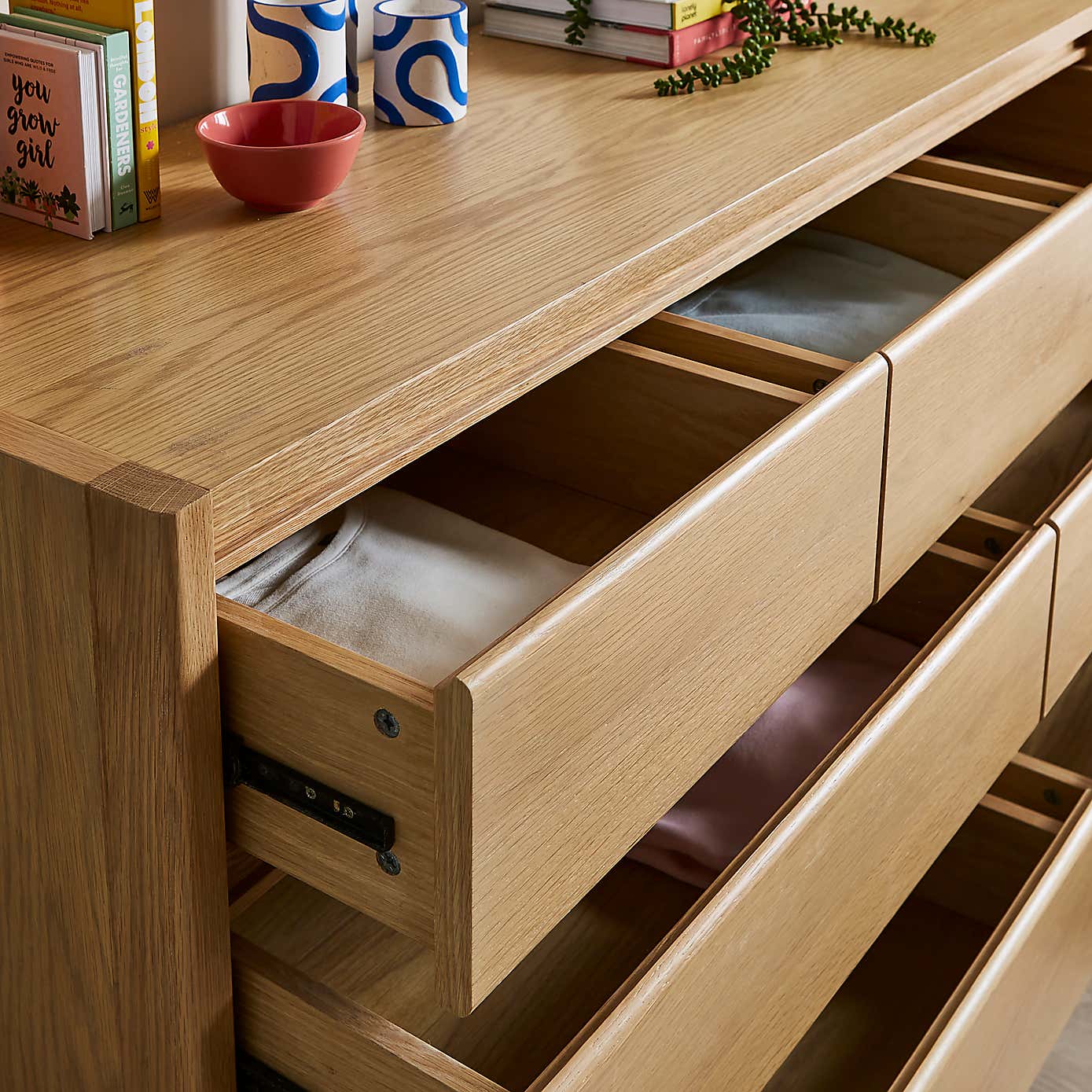 Elements Holmes 7 Drawer Chest, Oak