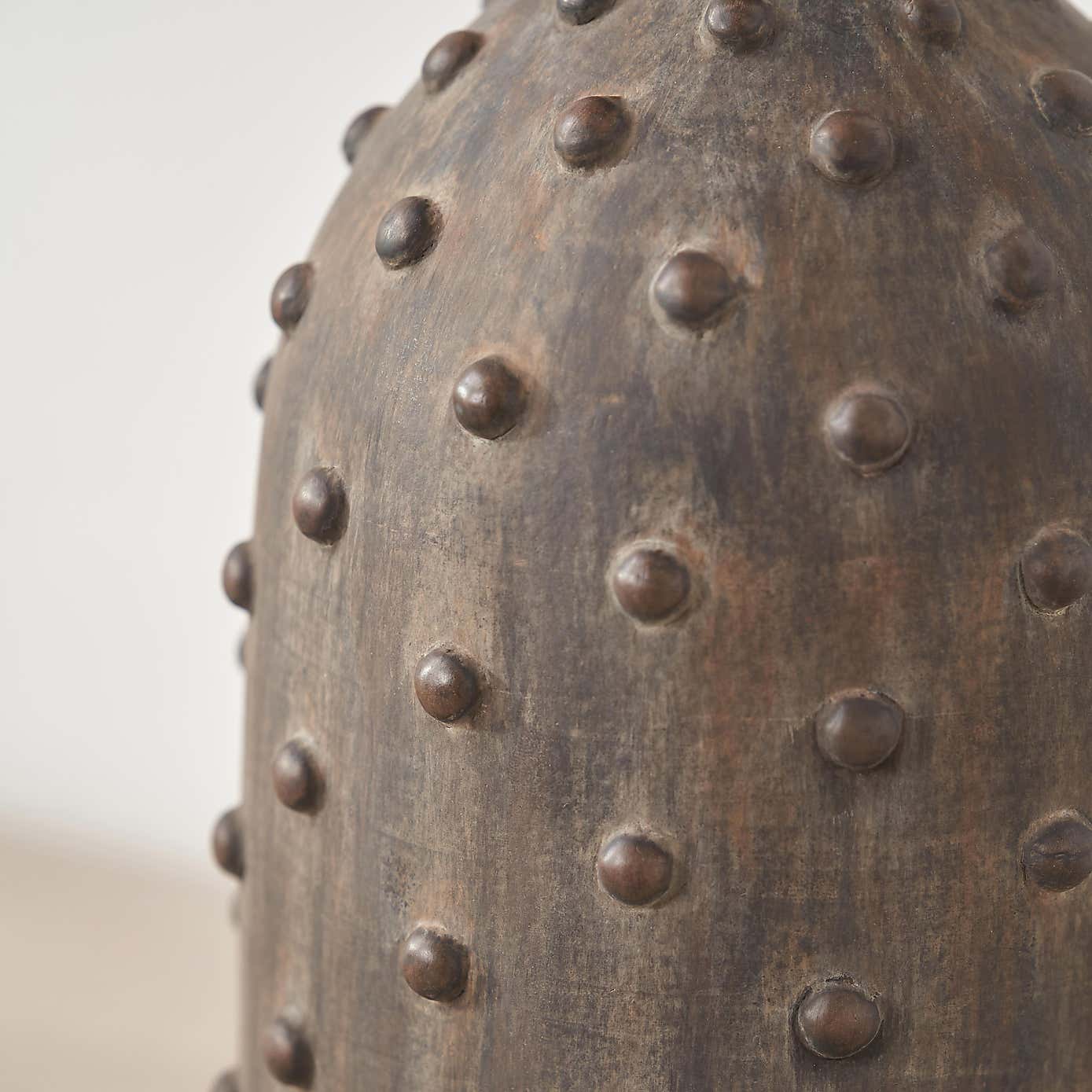 Kali Textured Dot Stoneware Vase