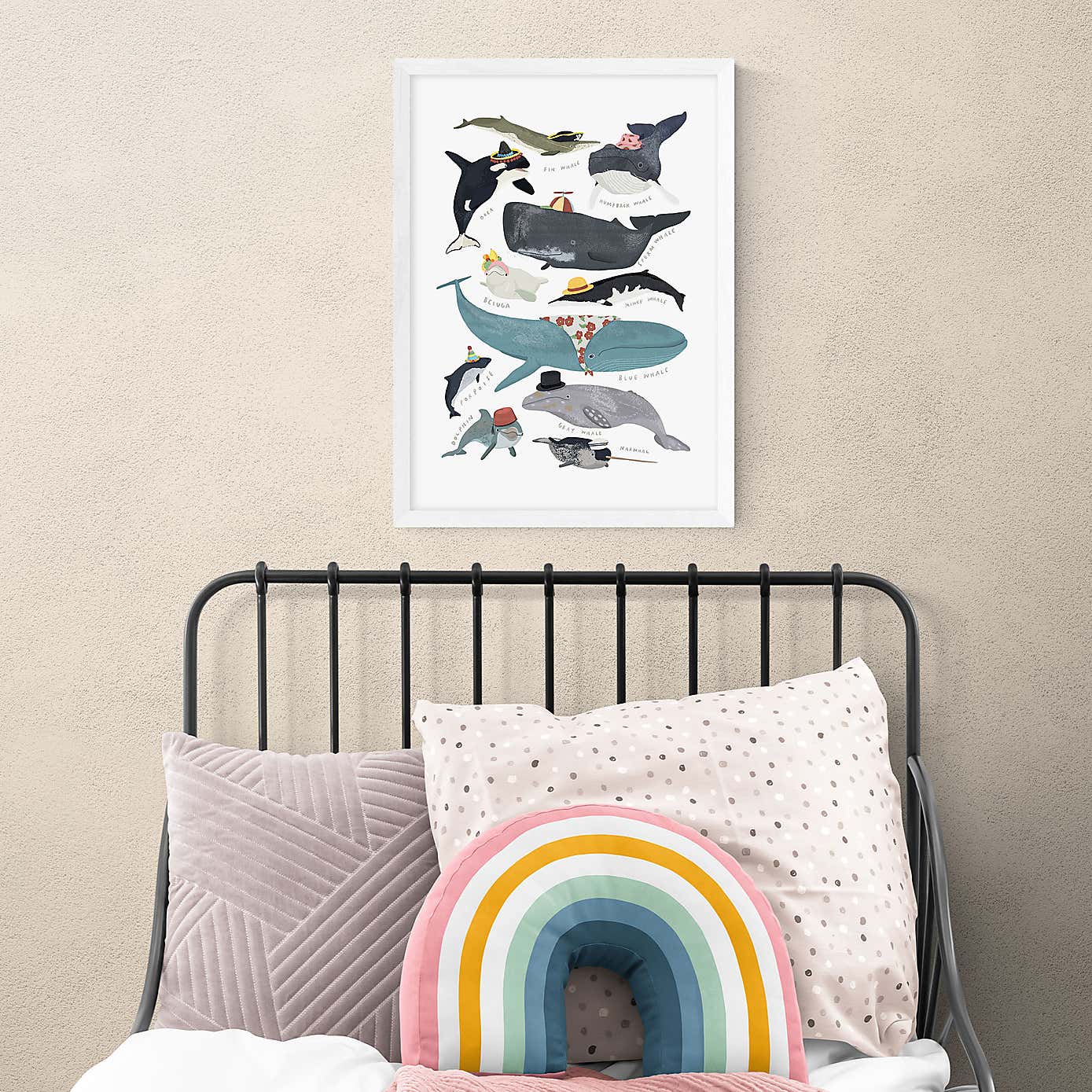 East End Prints Whales In Hats Print
