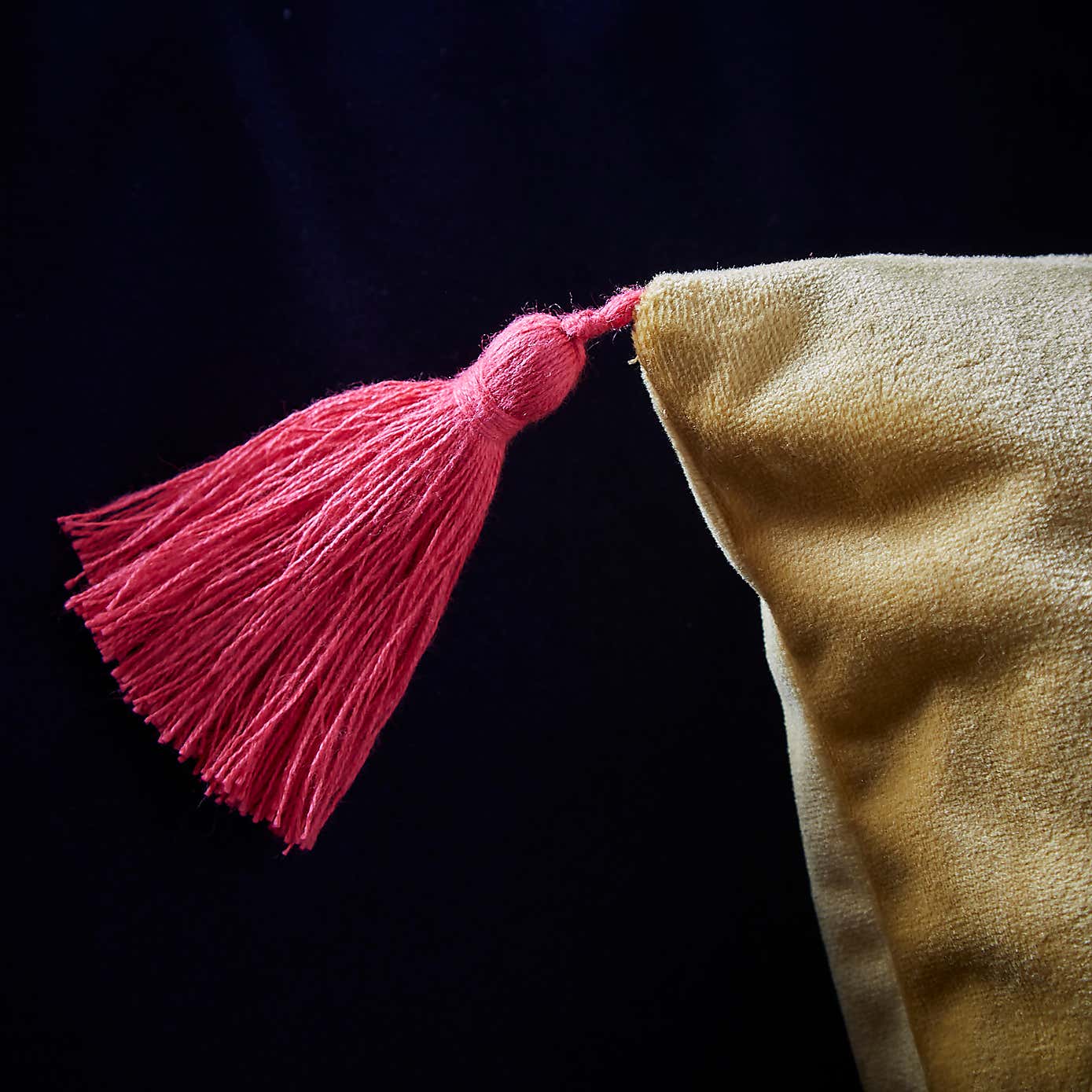 Flamingo Embroidery Cushion Chartreuse