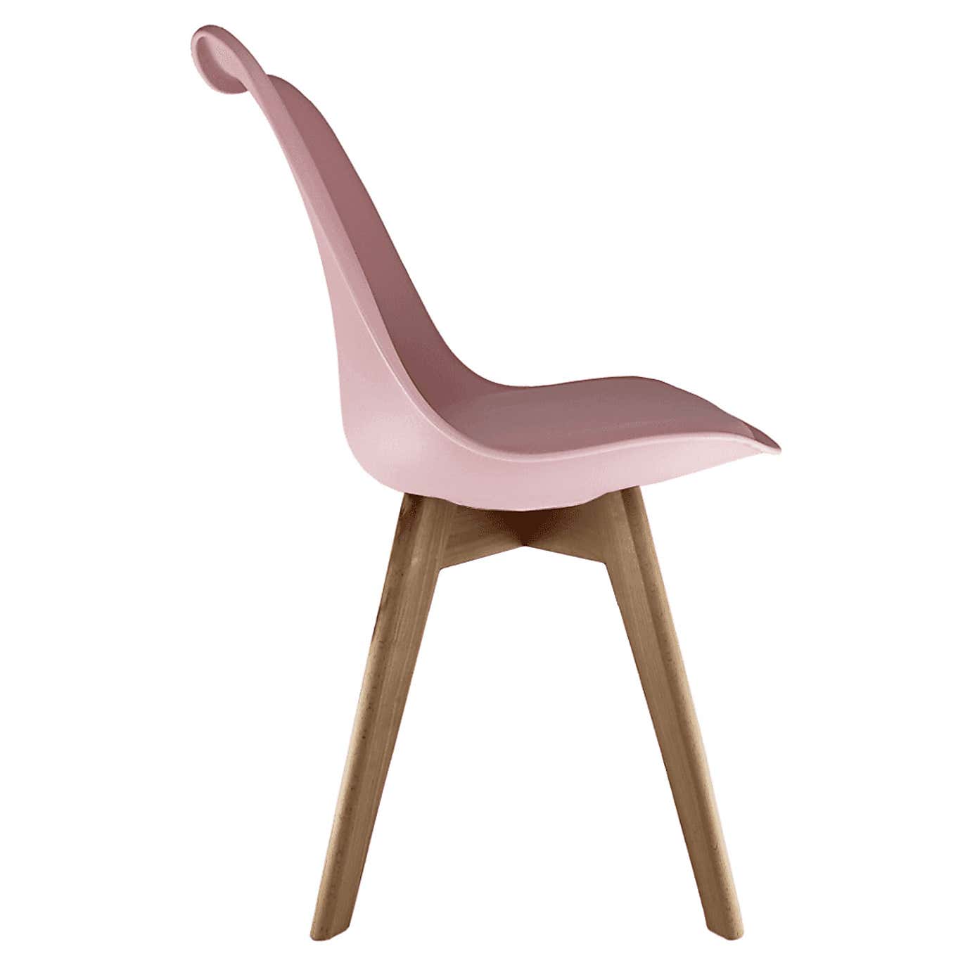 Fusion Living Soho Plastic Dining Chair with Squared Legs
