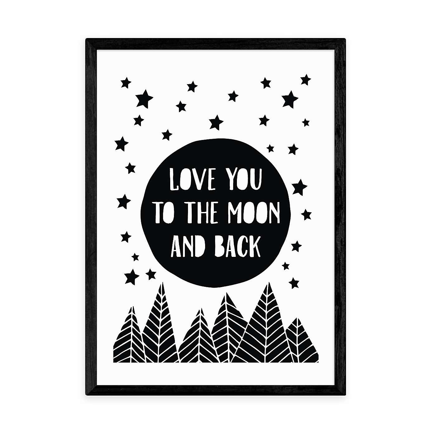 East End Prints To The Moon Print