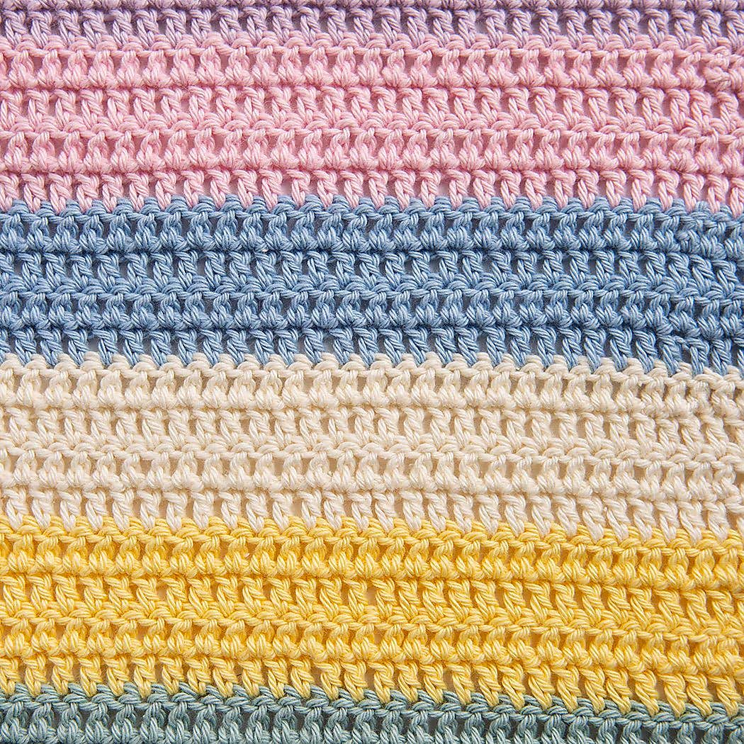 Ssh Baby Striped Blanket Crochet Kit