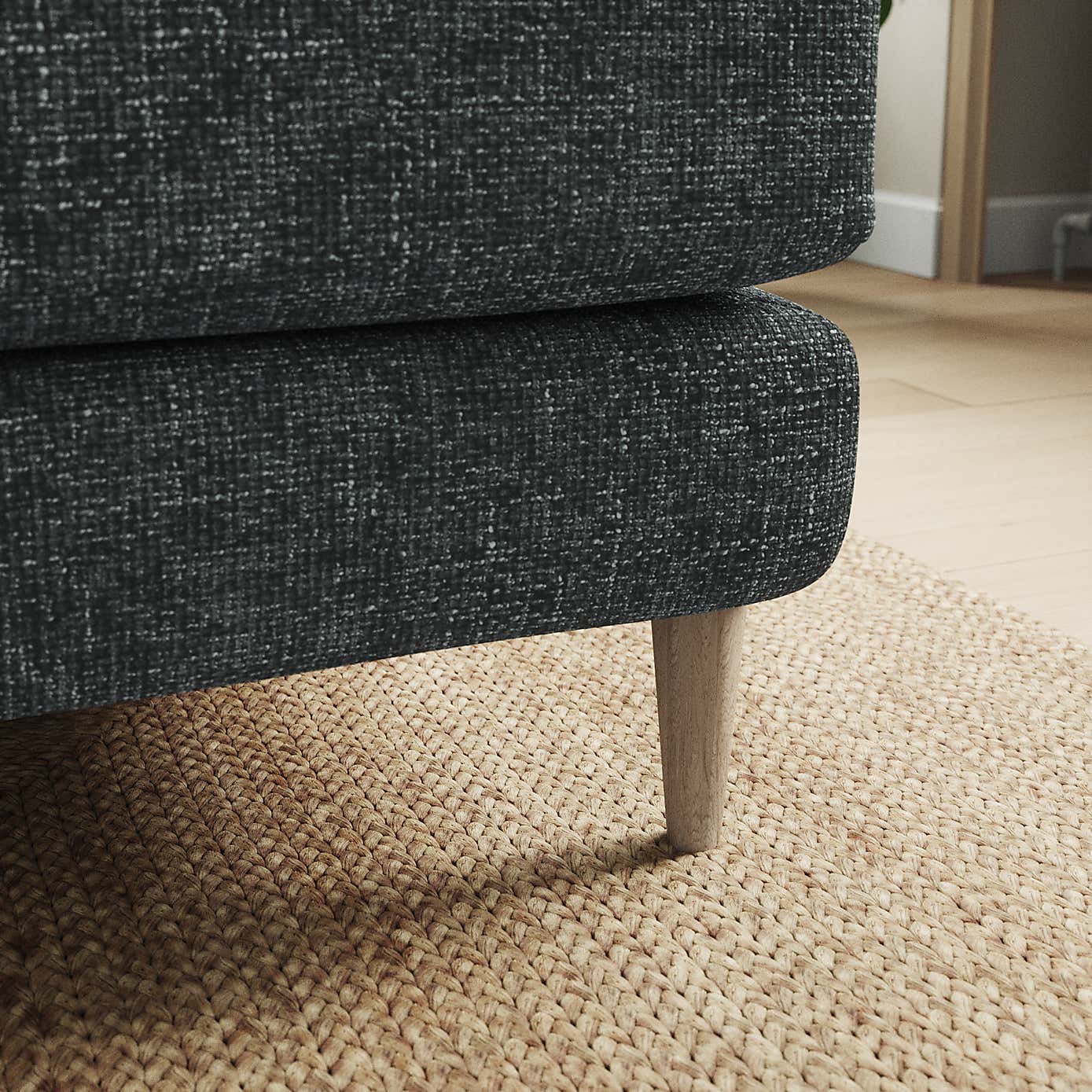 Sven Chunky Chenille Corner Chaise Sofa