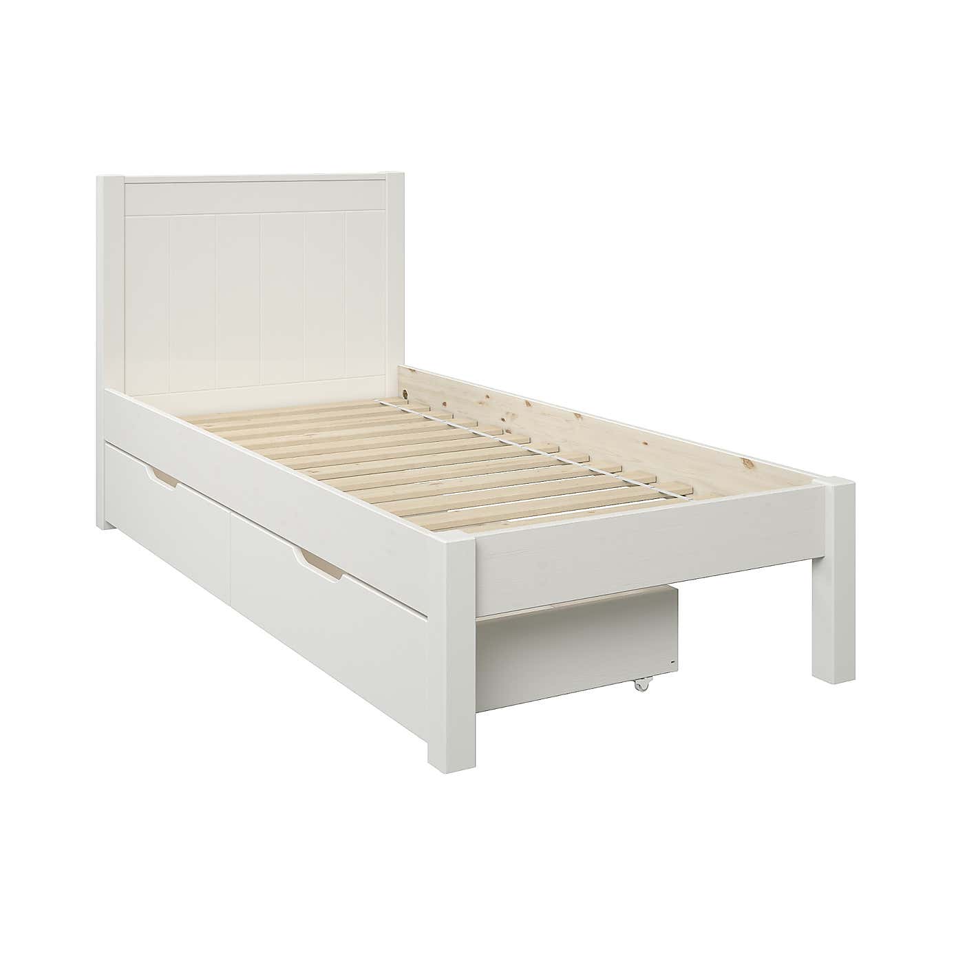 Stompa Classic Low End Bed with 2 Underbed Drawers