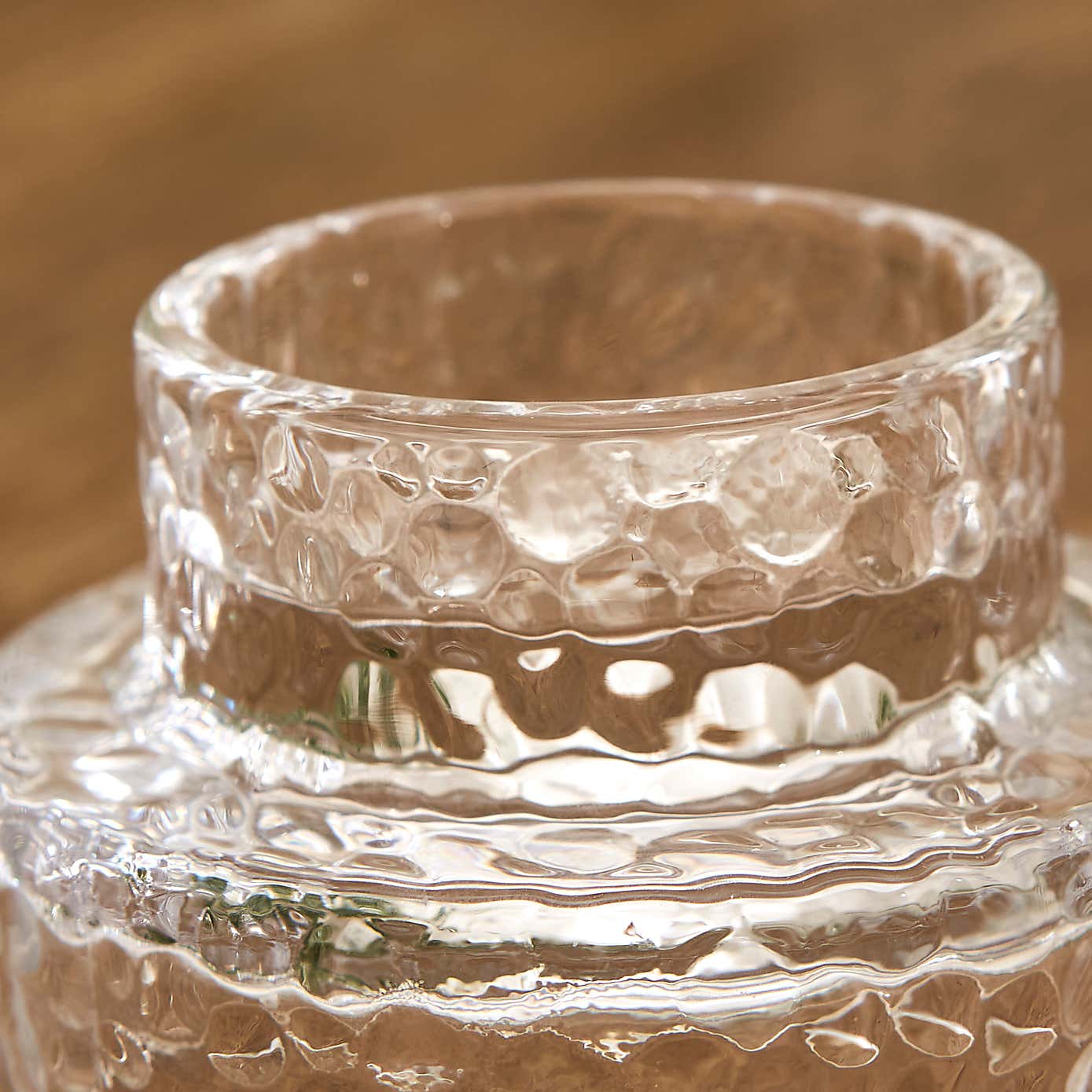 Mottled Glass Tealight Holder