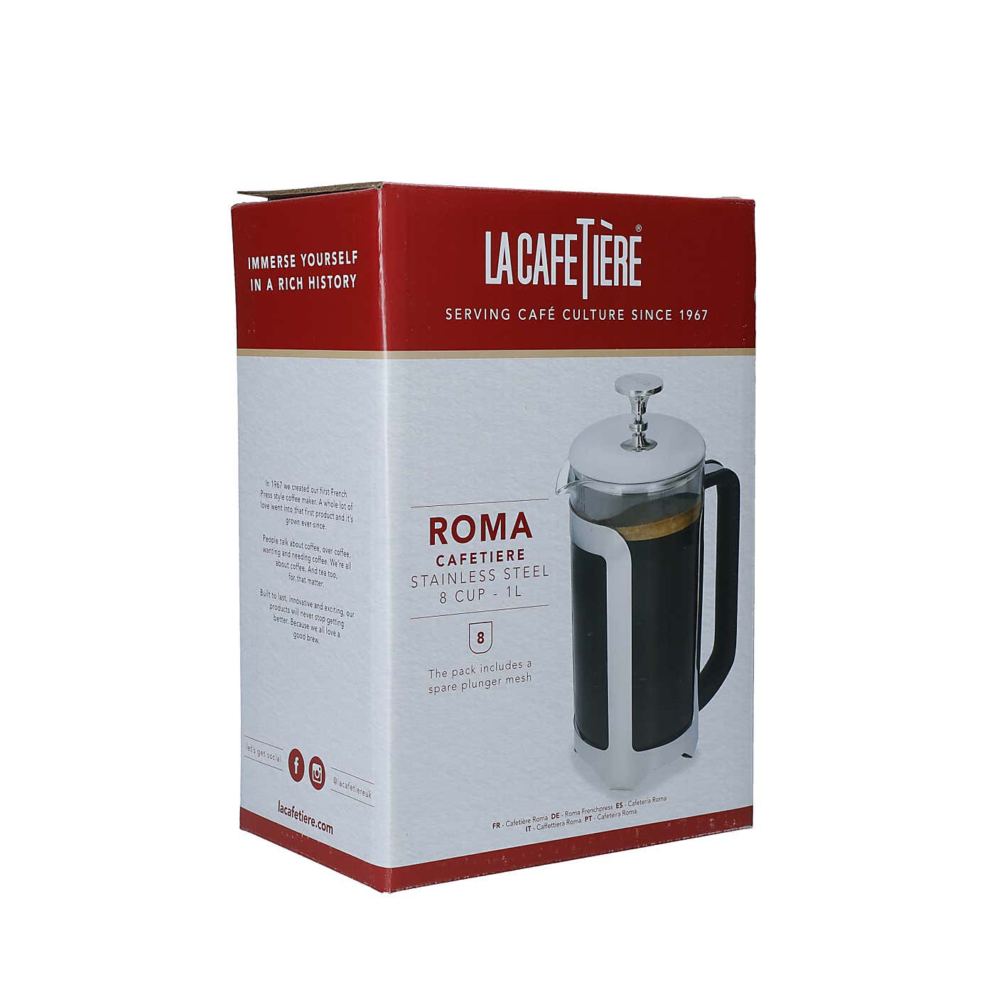 La Cafetiere Roma 8 Cup Coffee Press