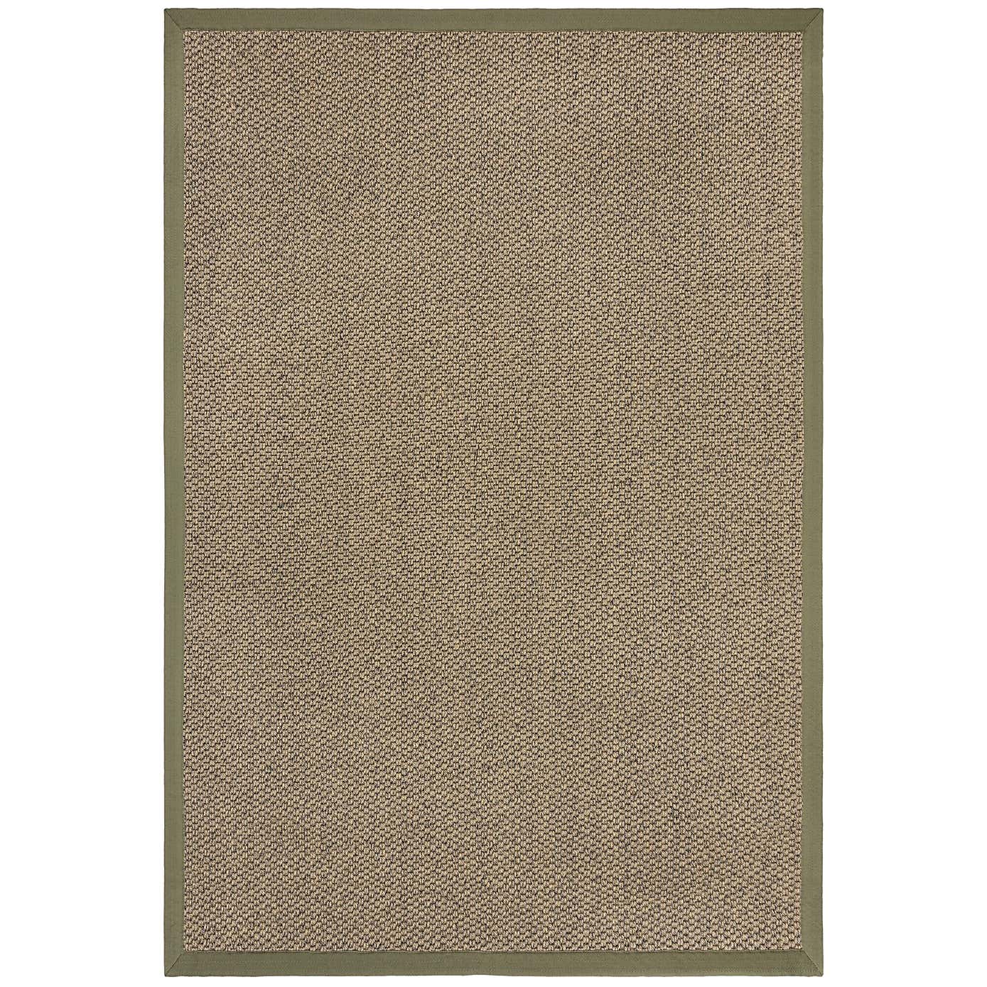 Sisal Look Washable Border Rug