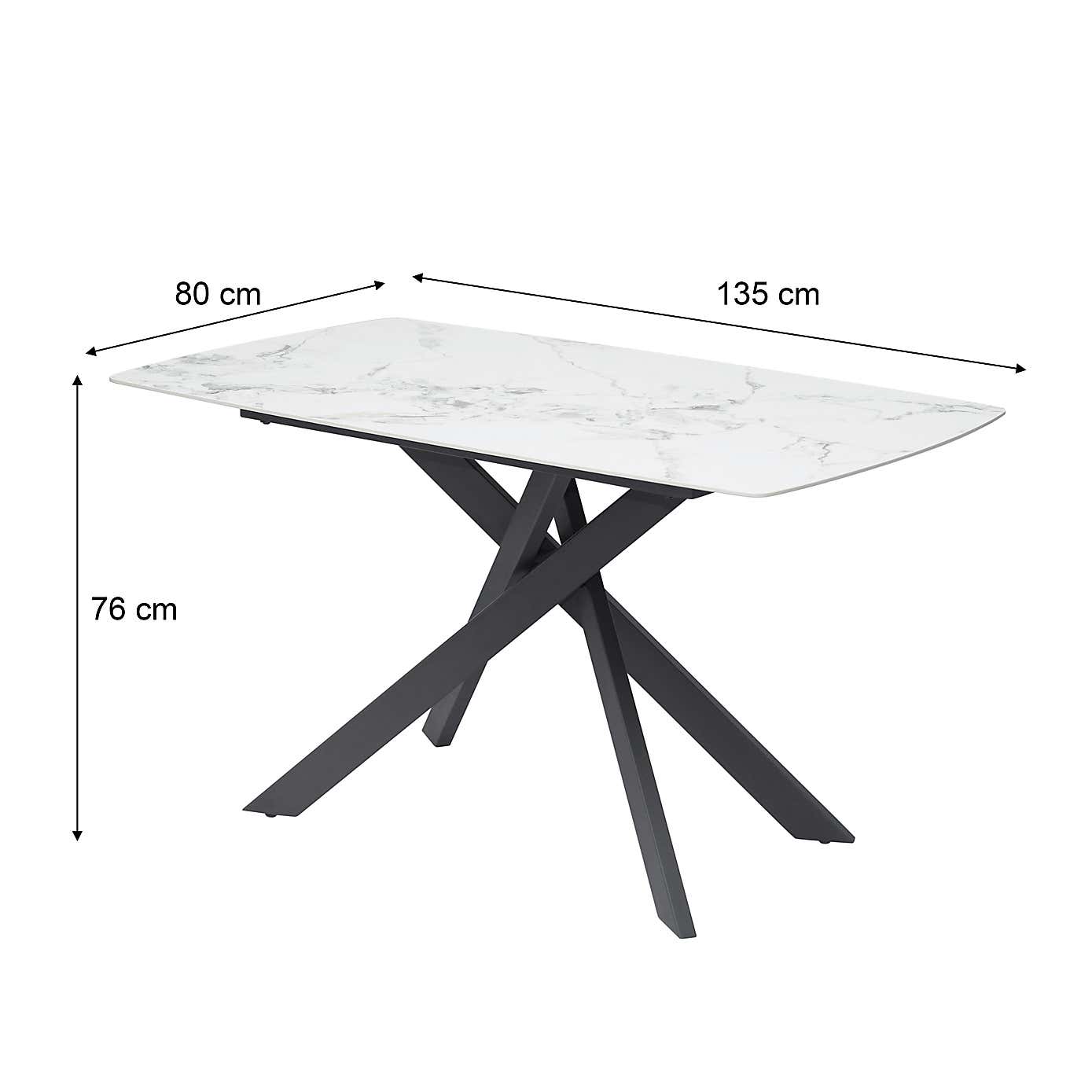 Indus Valley Aura Dining Table With 6 Aura Chairs