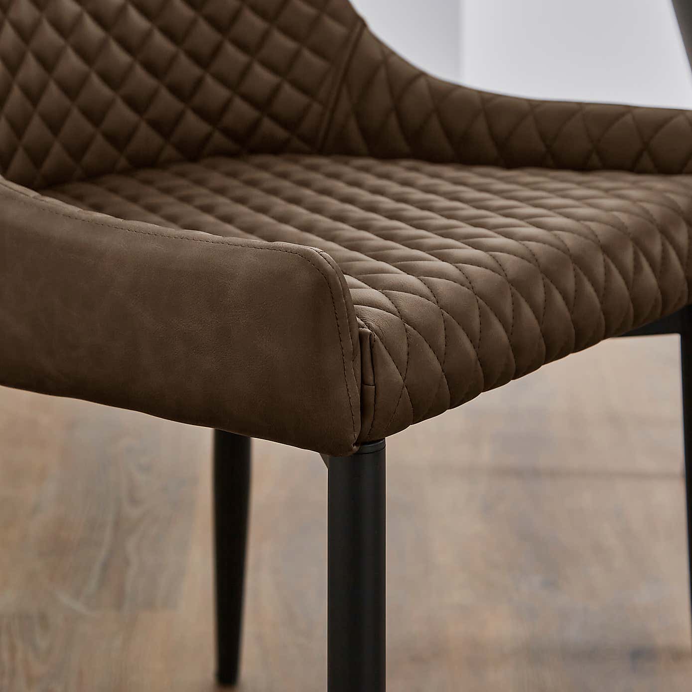 Set of 2 Montreal Dining Chairs, Faux Leather