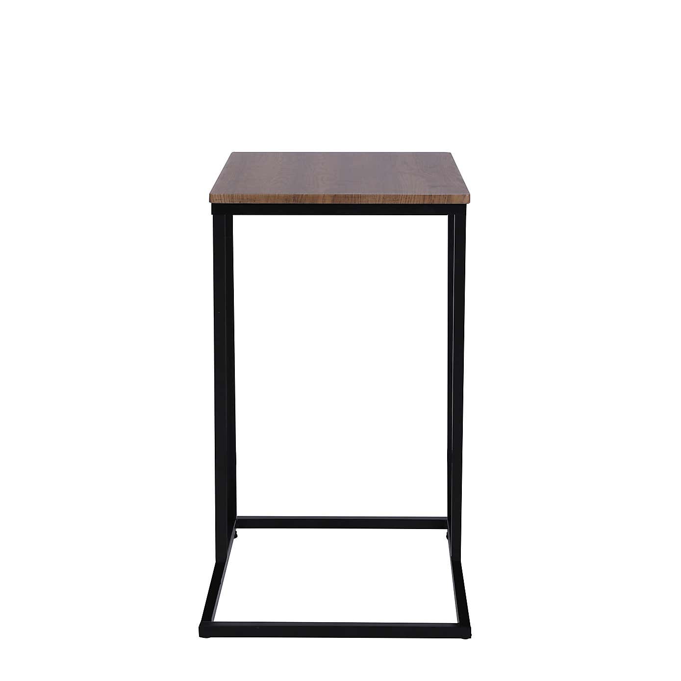 Charlie Rustic Wood Effect Side Table