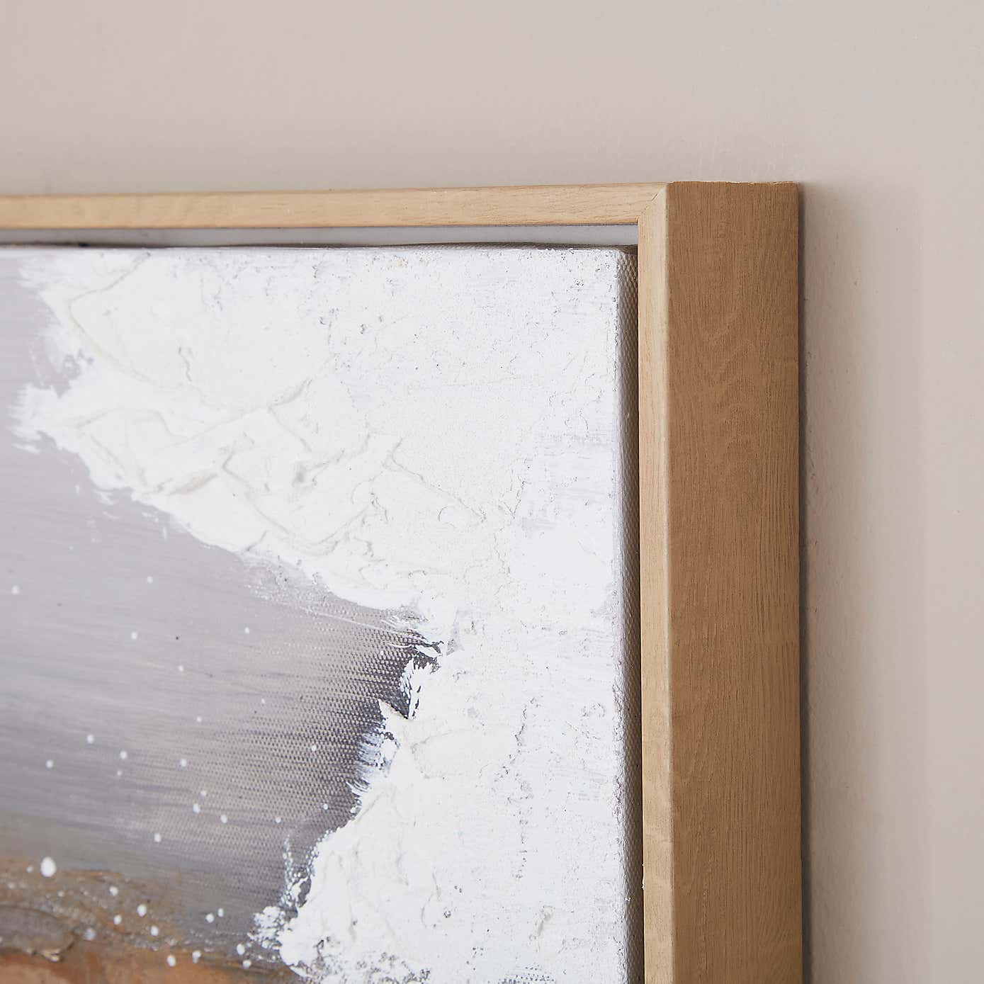 Set of 2 Waves Framed Canvases