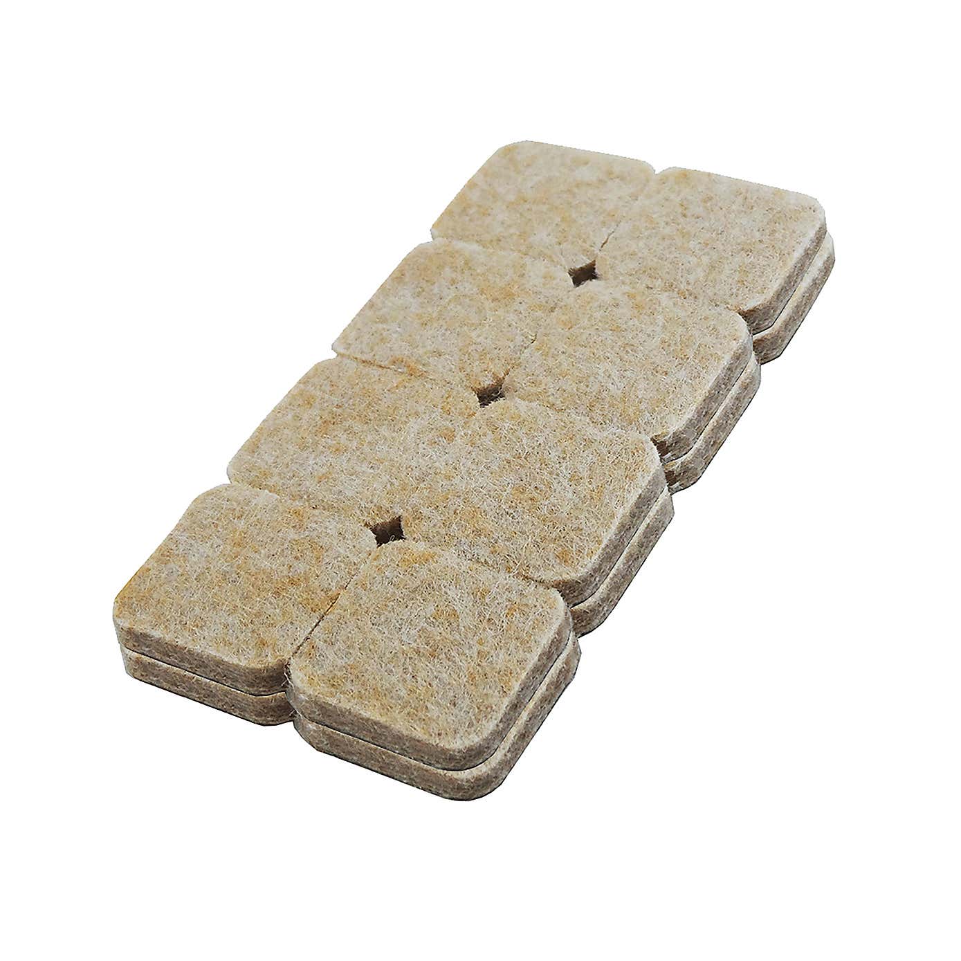 Felt Pads Square 25mm Pack of 16 Natural