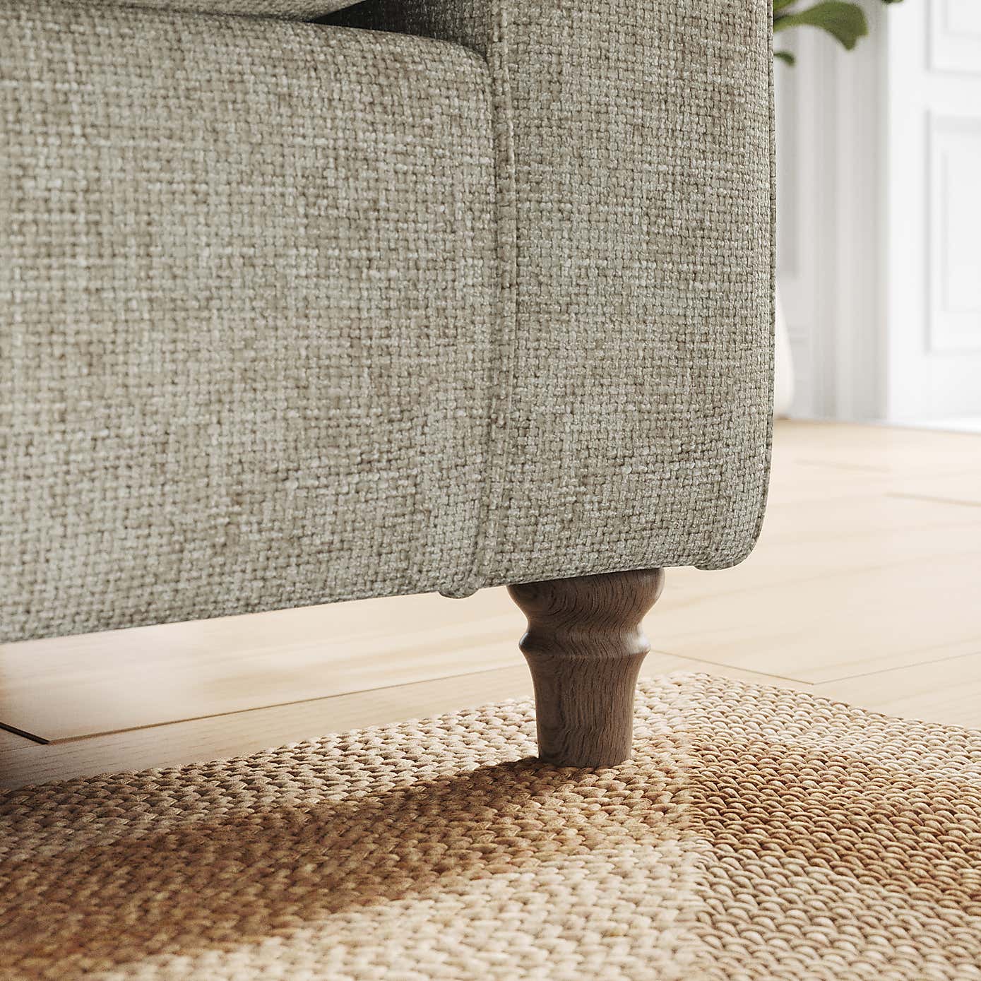 Flori 2 Seater Sofa, Chunky Chenille