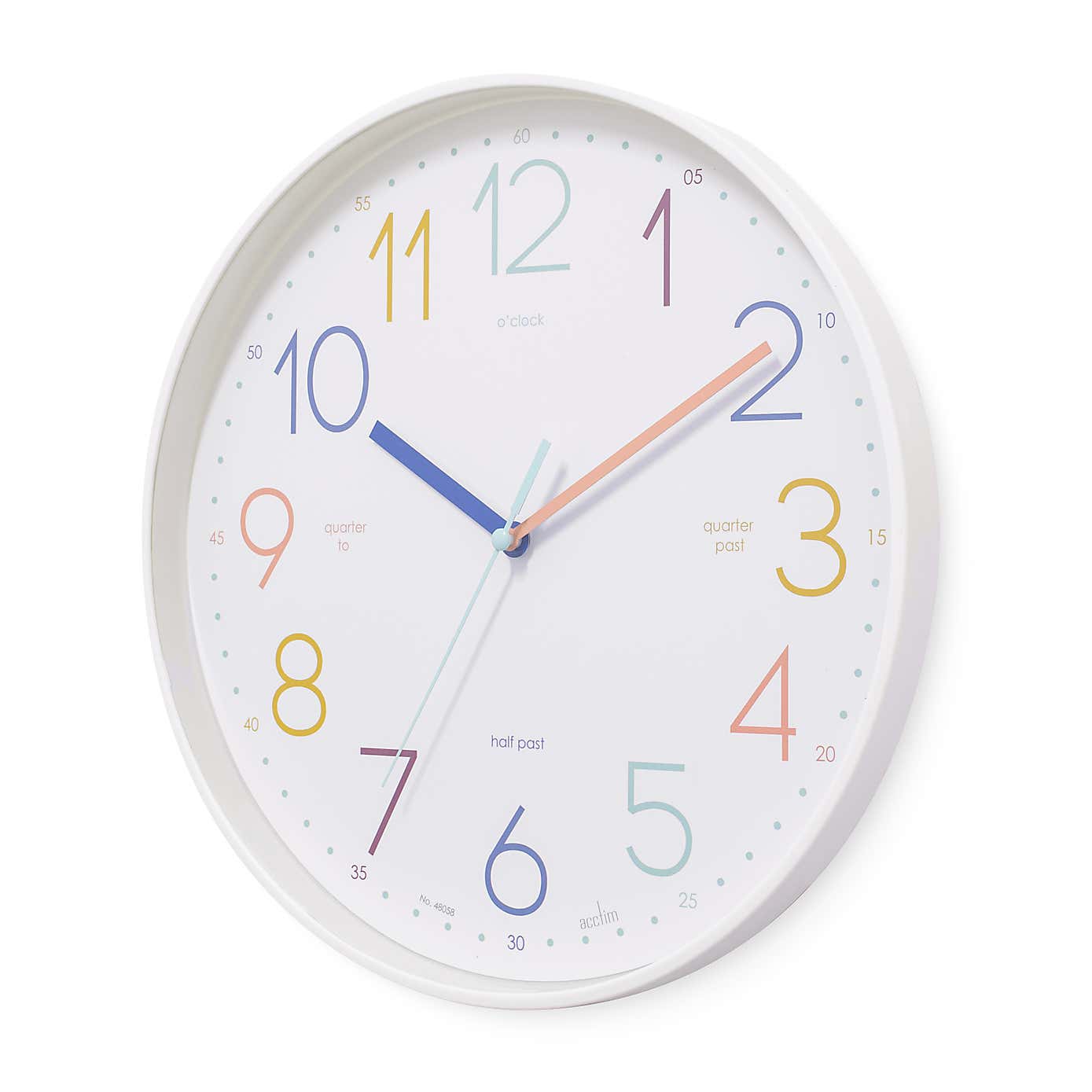 Acctim Afia Teaching Kids Wall Clock 30cm