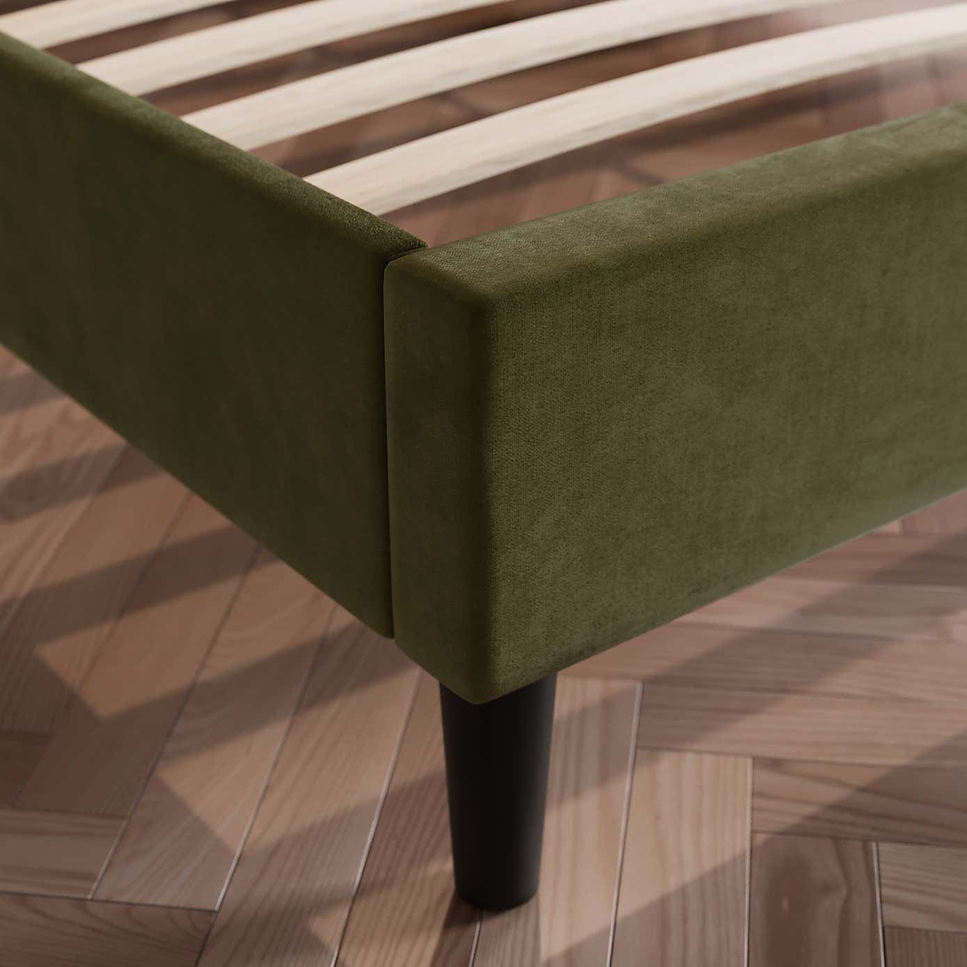 Alara Pleated Velvet Bed