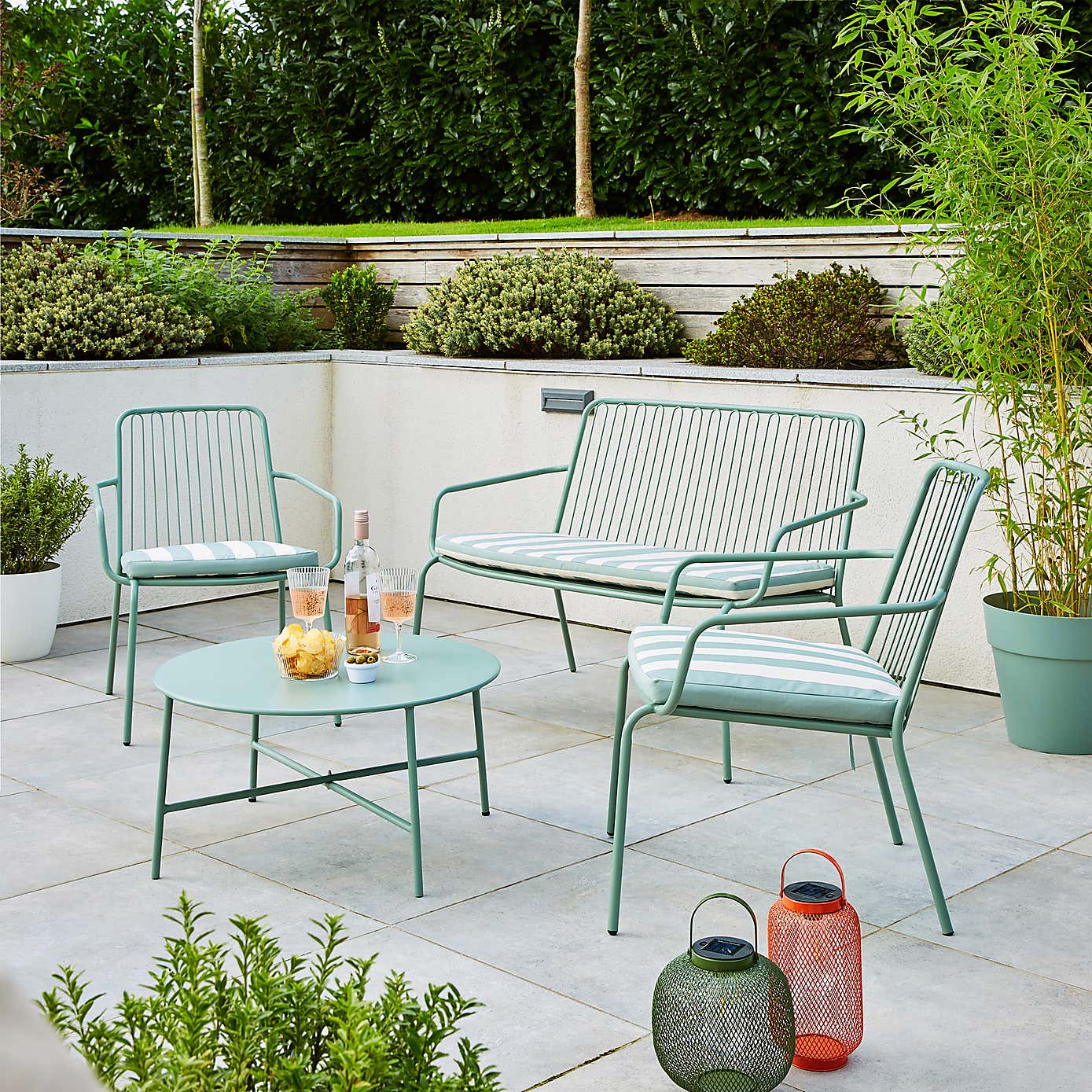 Striped Seat Pad, Lilypad