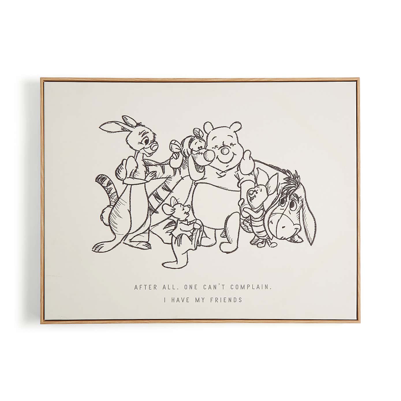 Winnie and Friends Capped Canvas 50cm x 65cm