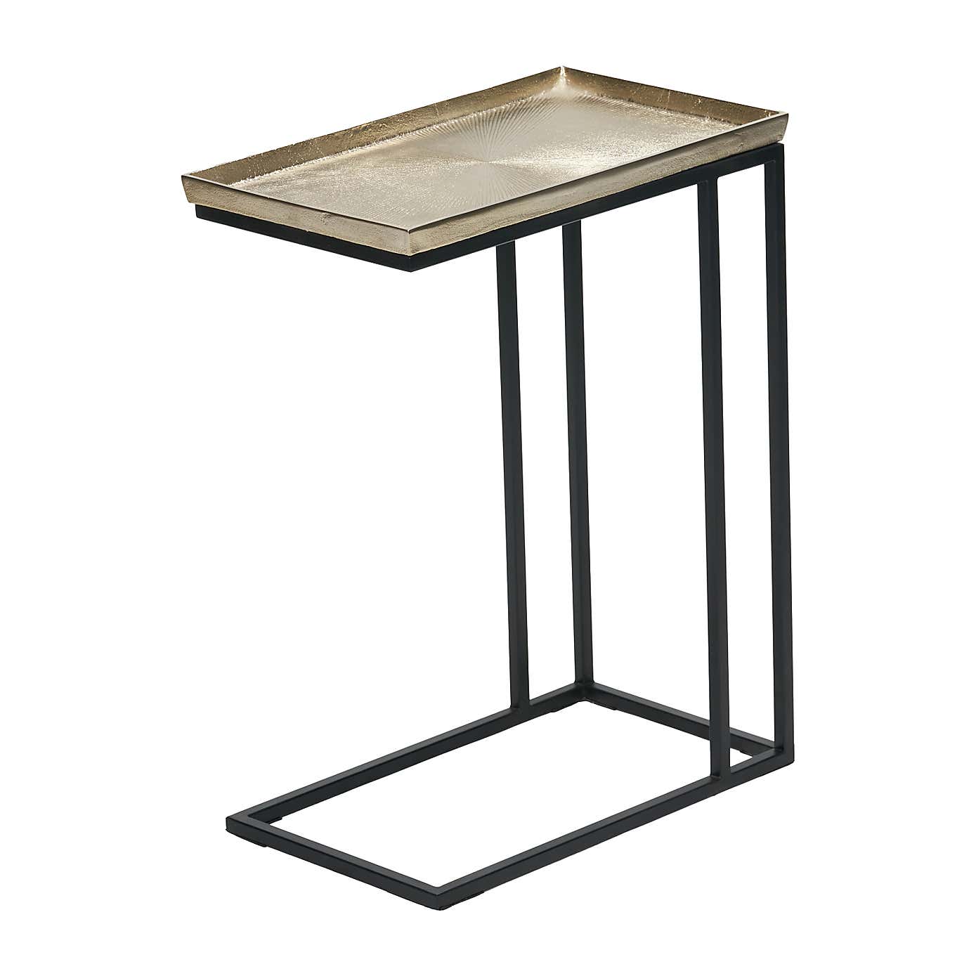Franklin Supper Side Table, Gold Cast
