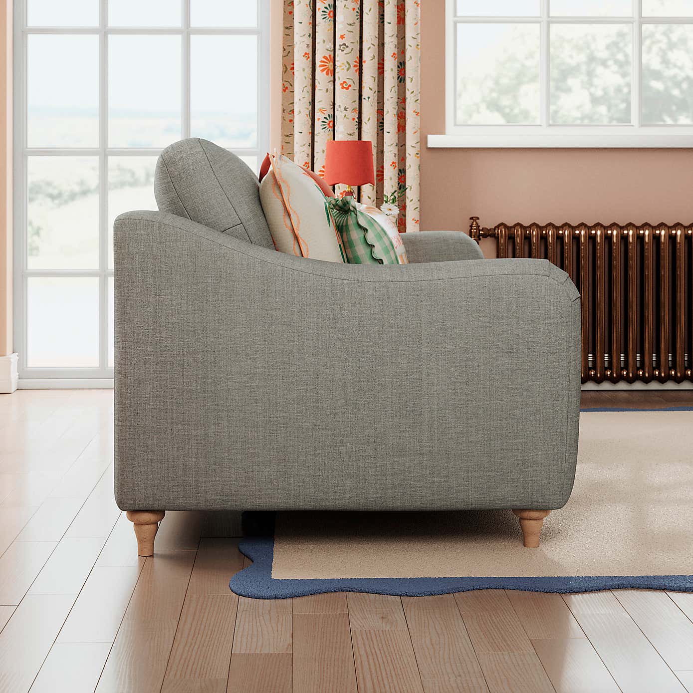 Slub Faux Linen Fabric Sample