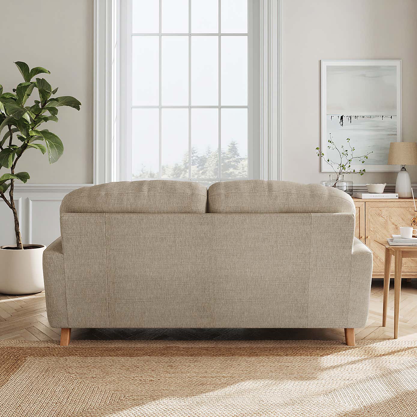 Slub Faux Linen Fabric Sample