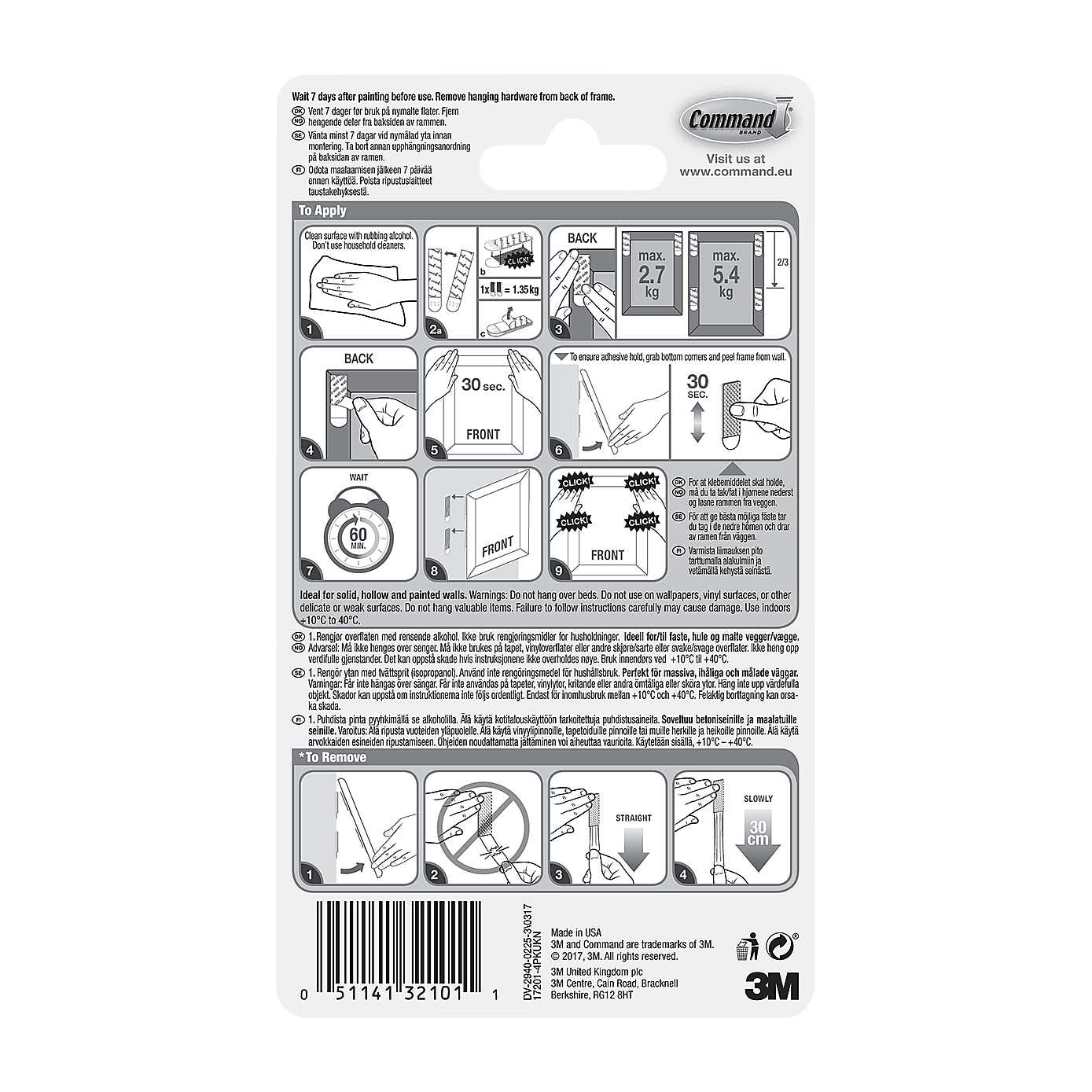 Command Picture Hanging Strips Medium