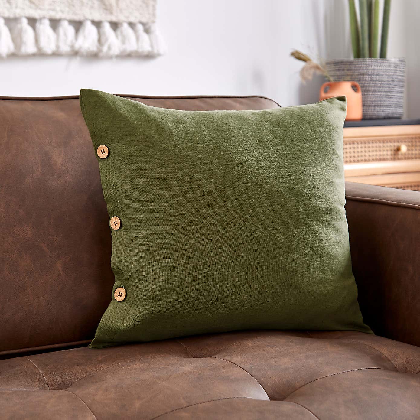 Cotton Linen Cushion Cover