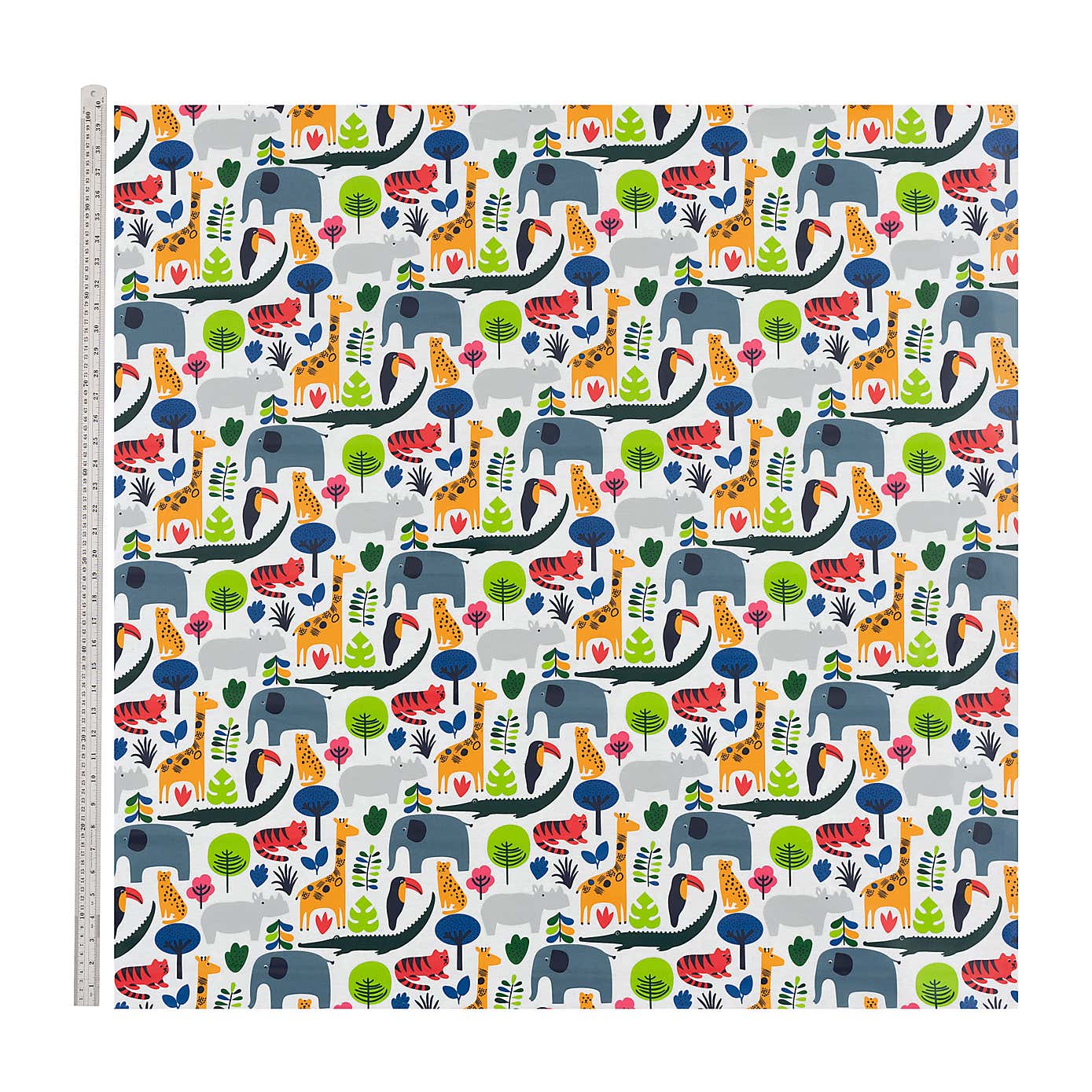 By the Metre Elements Scandi Jungle PVC Multi