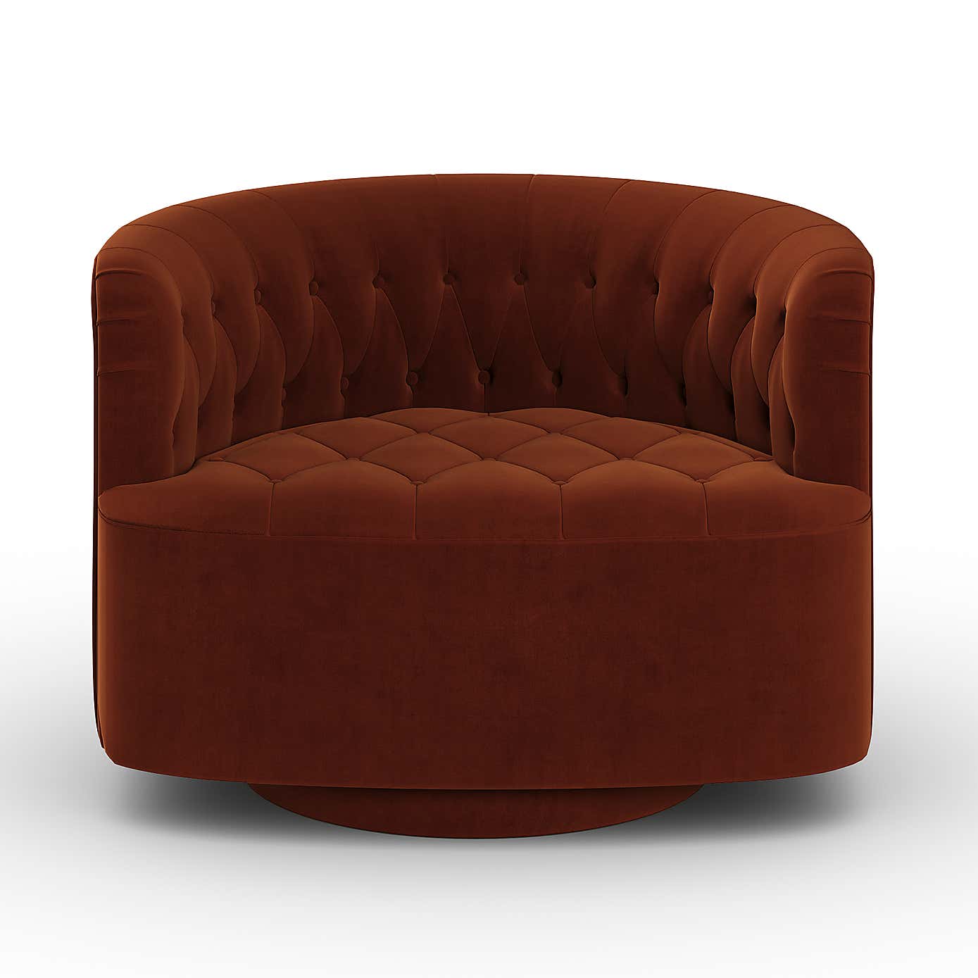 Elena Buttoned Swivel Chair