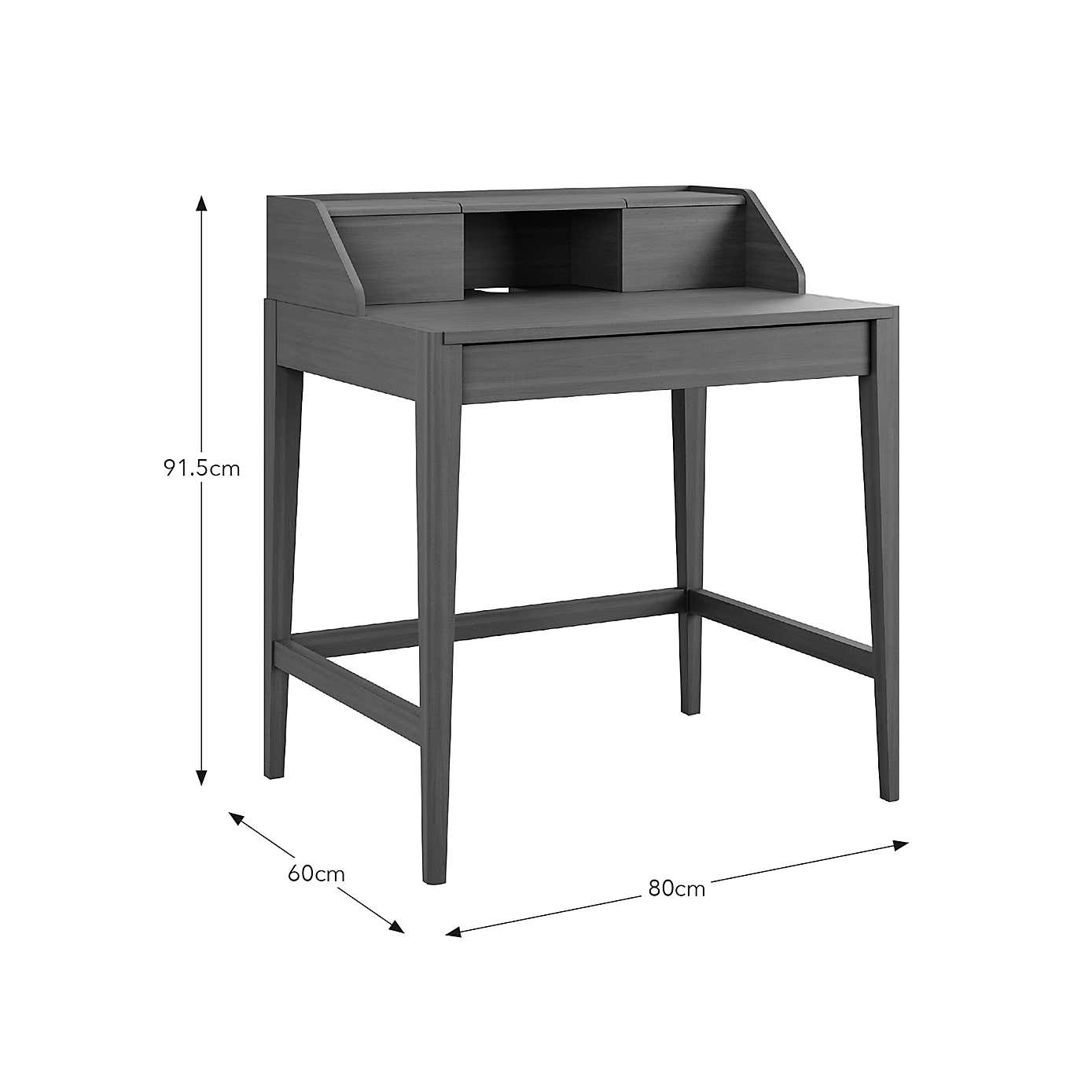 Knowle Compact Pull Out Oak Desk