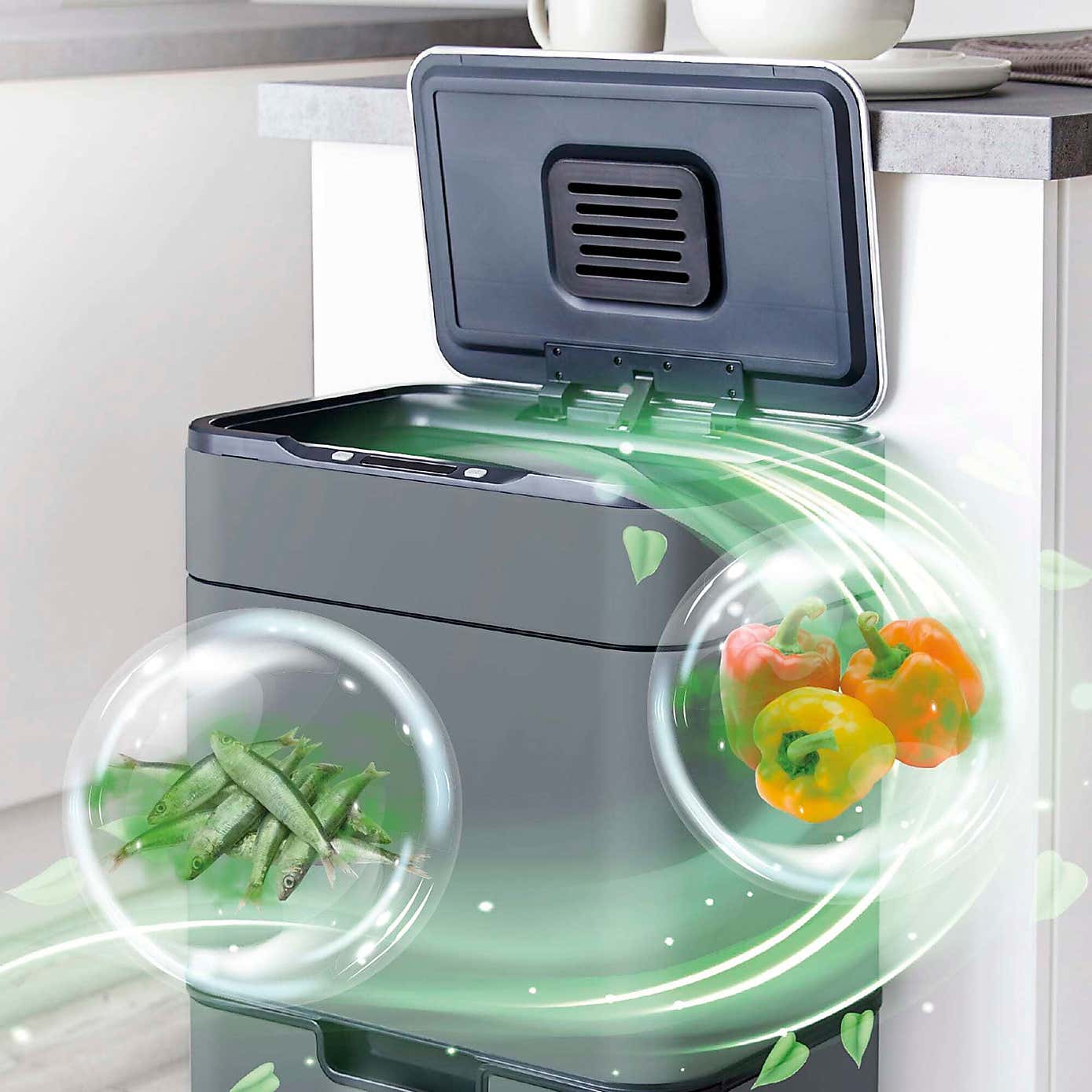 Tower 50L Ozone Recycling Sensor Bin