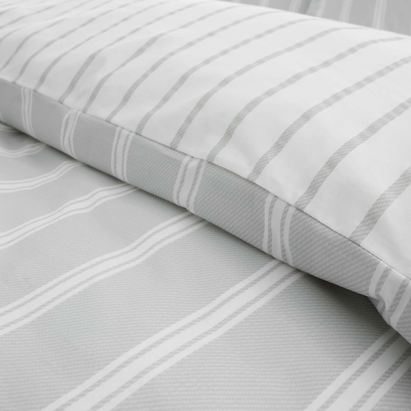 Bianca Ashford Stripe Reversible Duvet Cover & Pillowcase Set