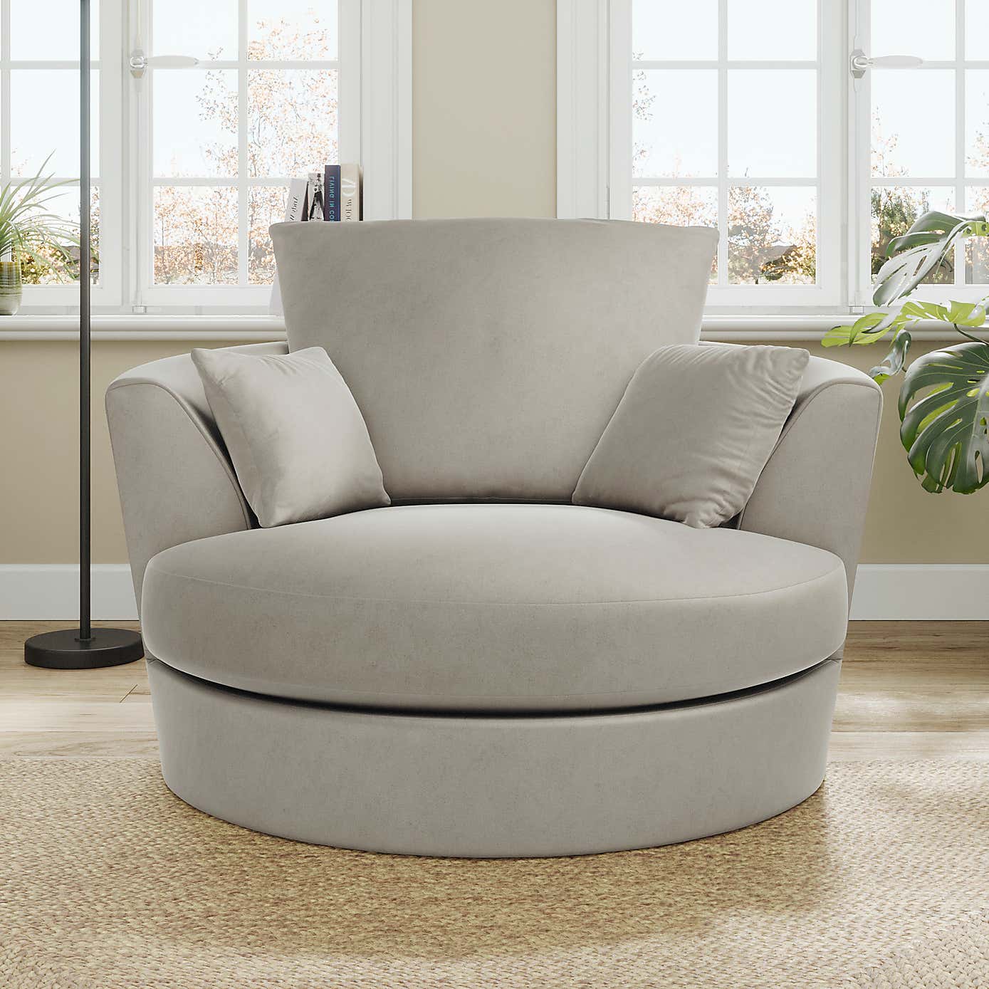 Blake Opulent Velvet Swivel Chair