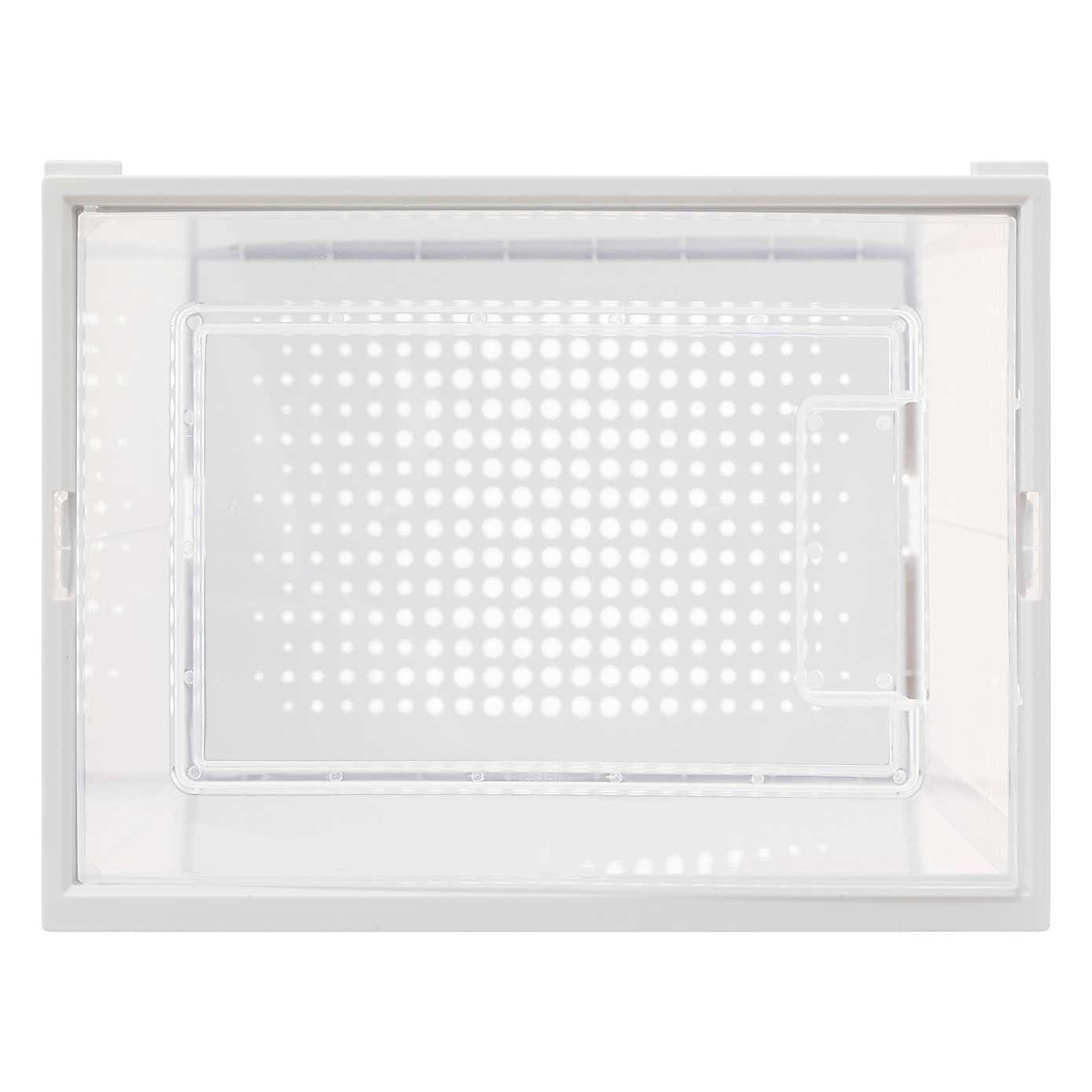 Set of 2 Stackable Clear Shoe Boxes