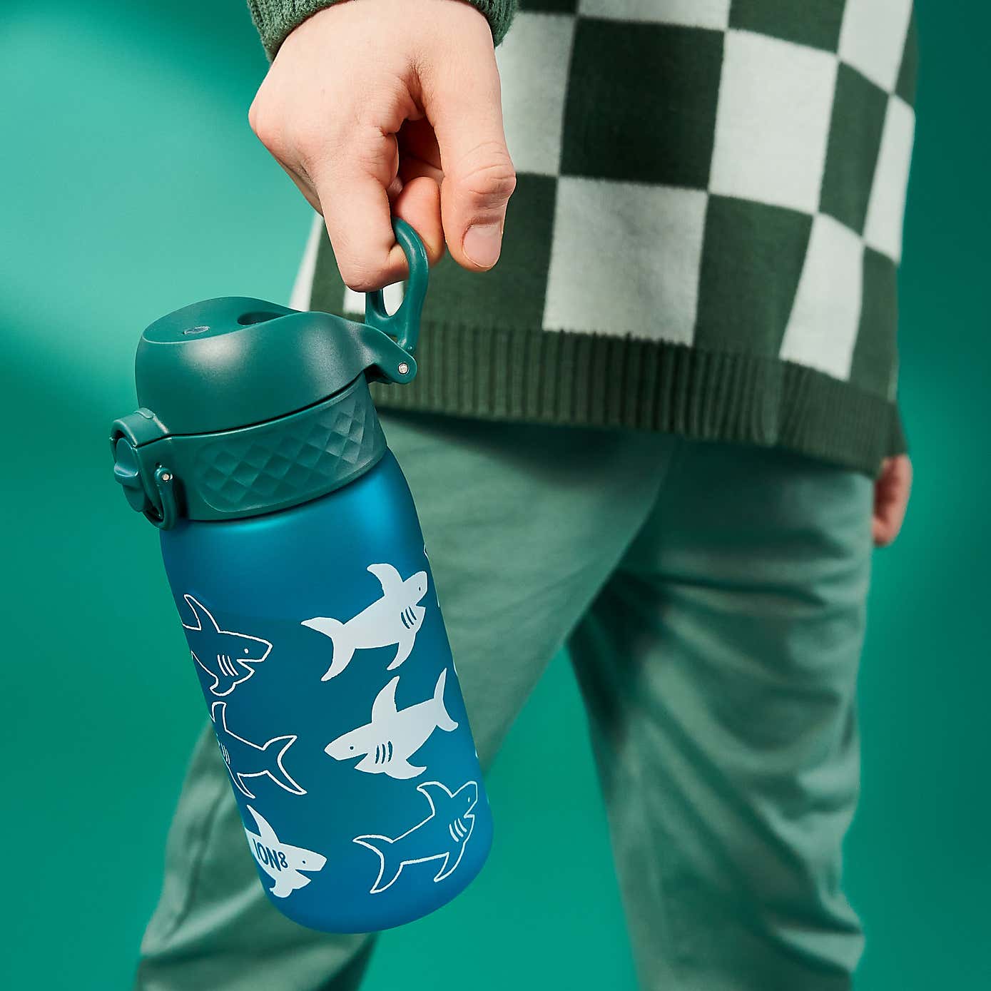 Ion8 Leak Proof Kids Shark Water Bottle, 350ml