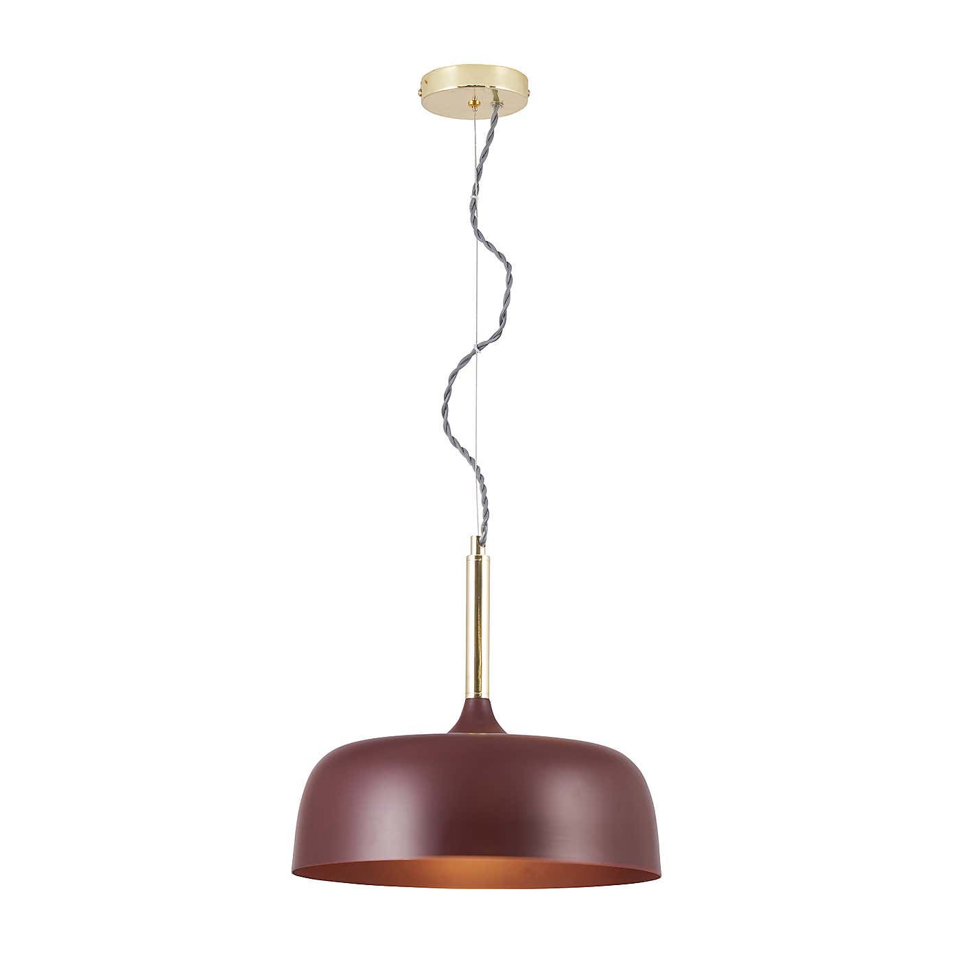 Anke Domed Metal Pendant