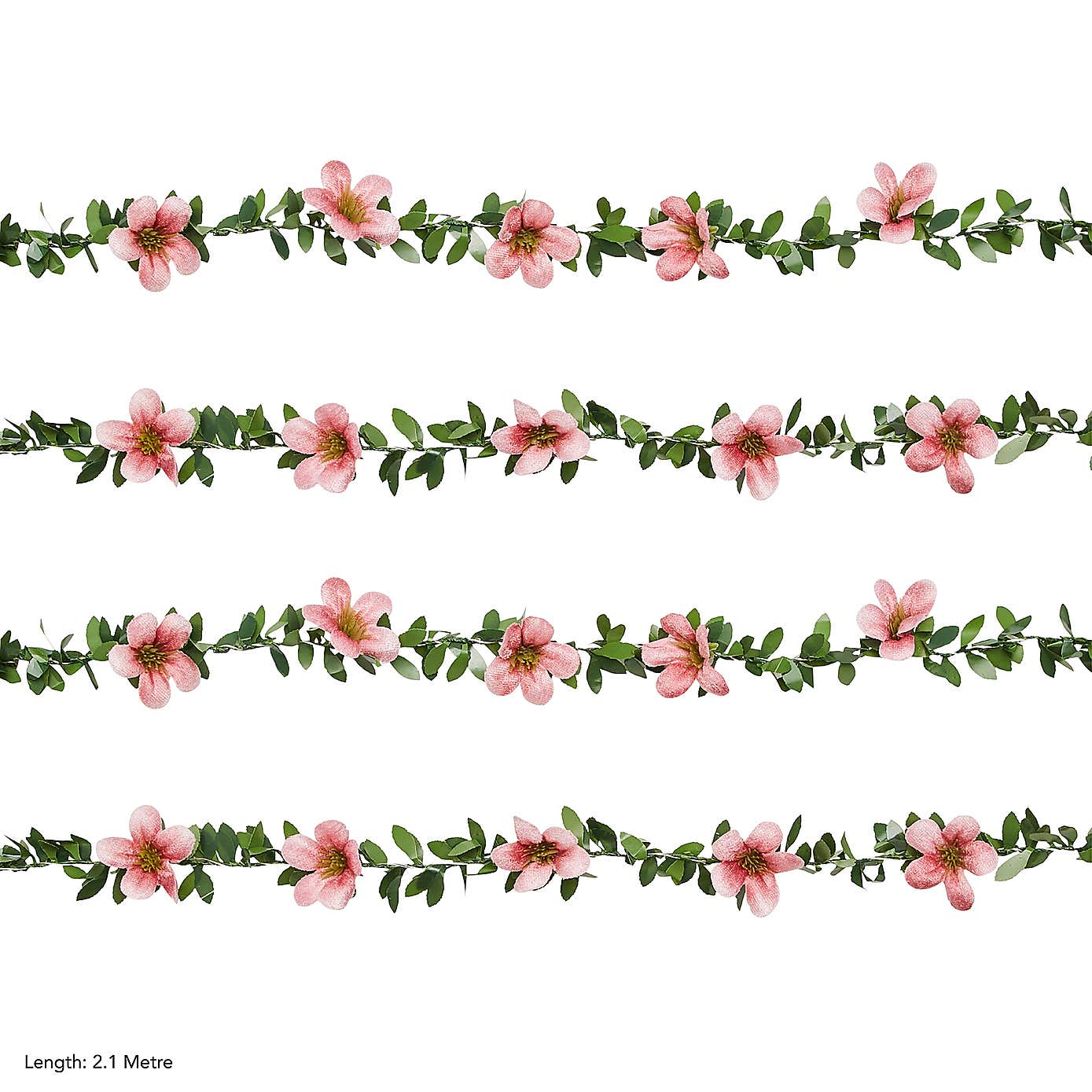 Green Leaf & Flower 20 LED String Lights