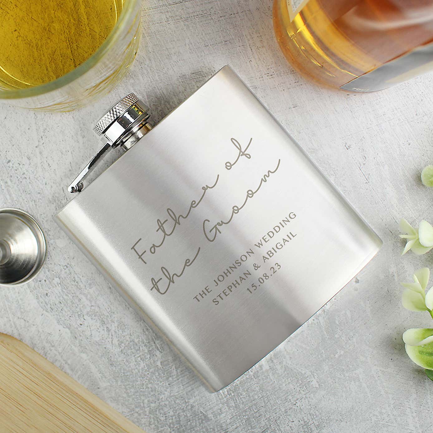 Personalised Any Message Hip Flask