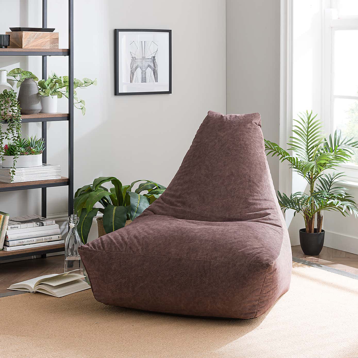 Bristol Chestnut Leather Look Chair