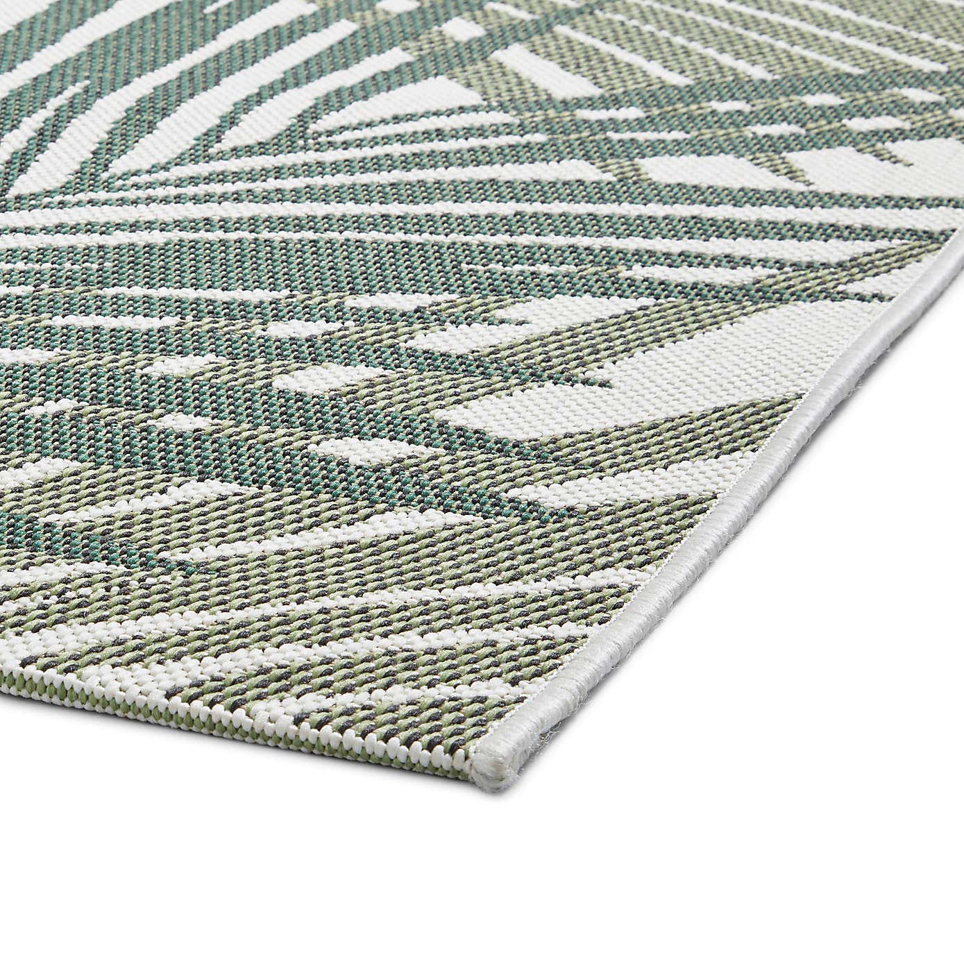 Miami Leaf Print Indoor Outdoor Rug