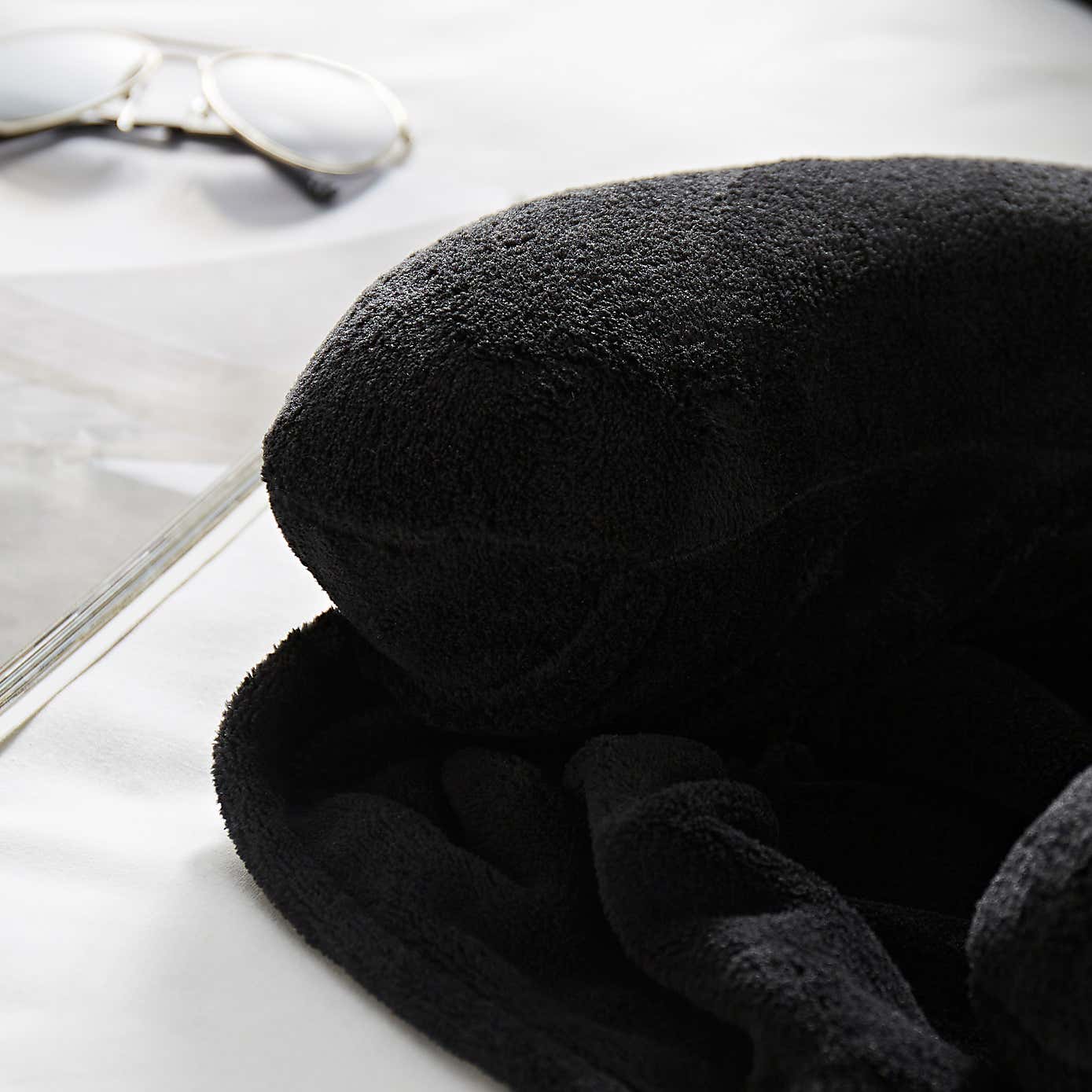 Black Hooded Travel Pillow